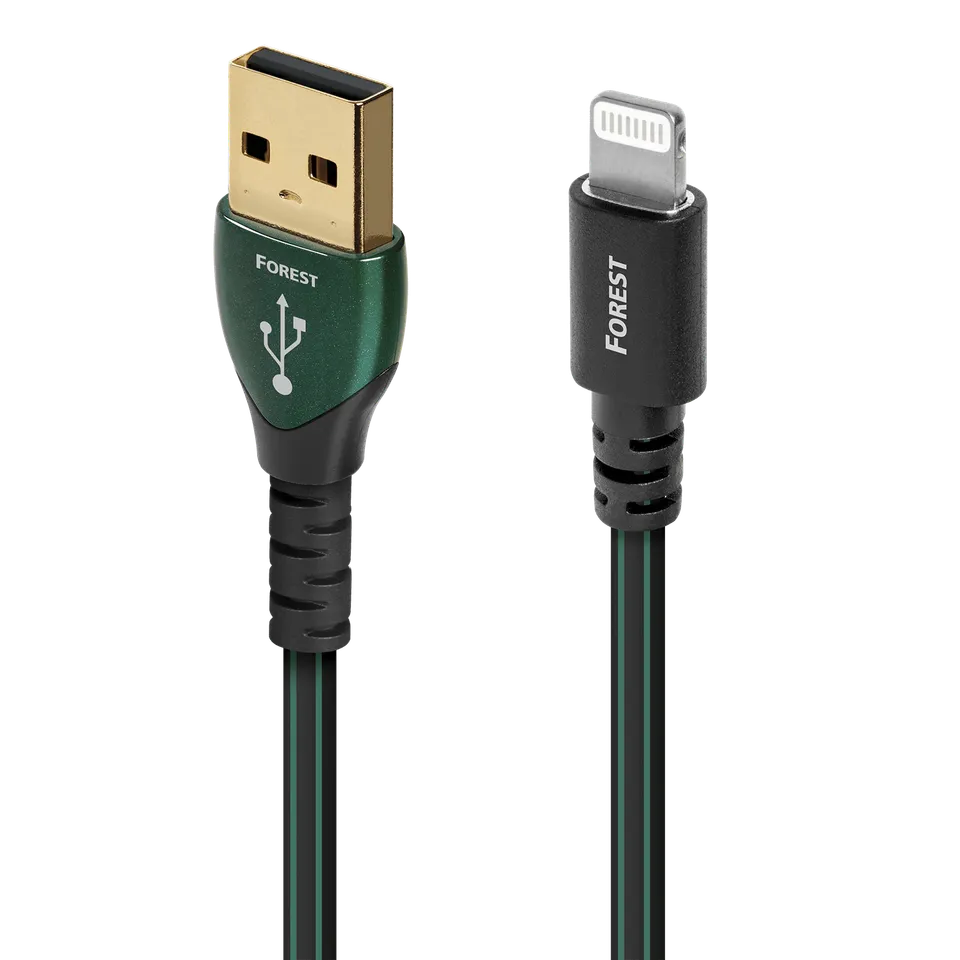 audioquest-forest-c-ble-usb-a-lightning-0-75-m-argent image 1