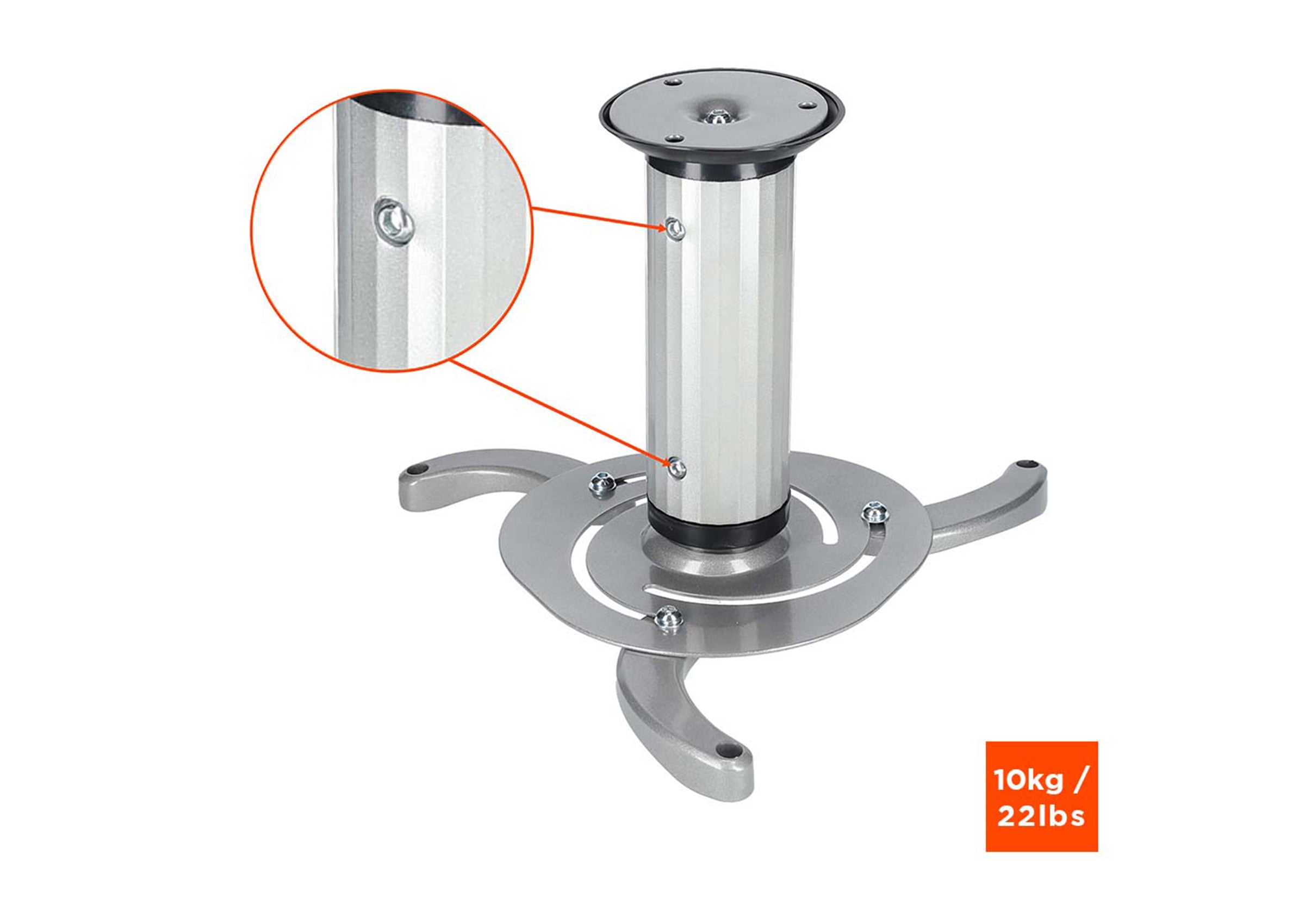 celexon-ps815-support-plafond-vid-oprojecteur-argent-10-kg image 2