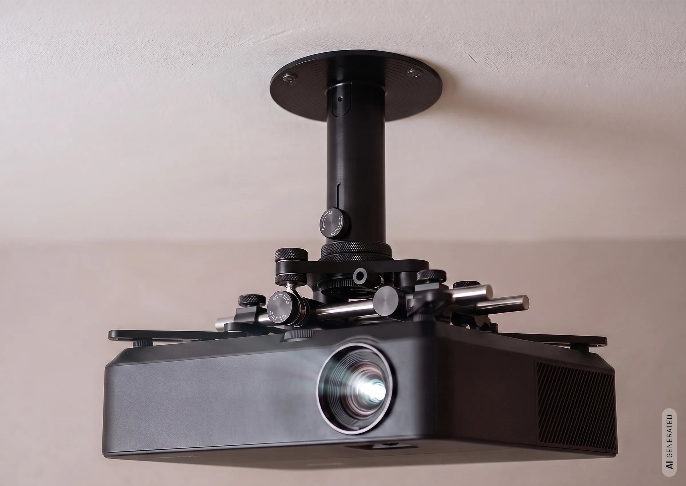 celexon-multicel-omg-1000-support-plafond-projecteur-noir-30kg image 2