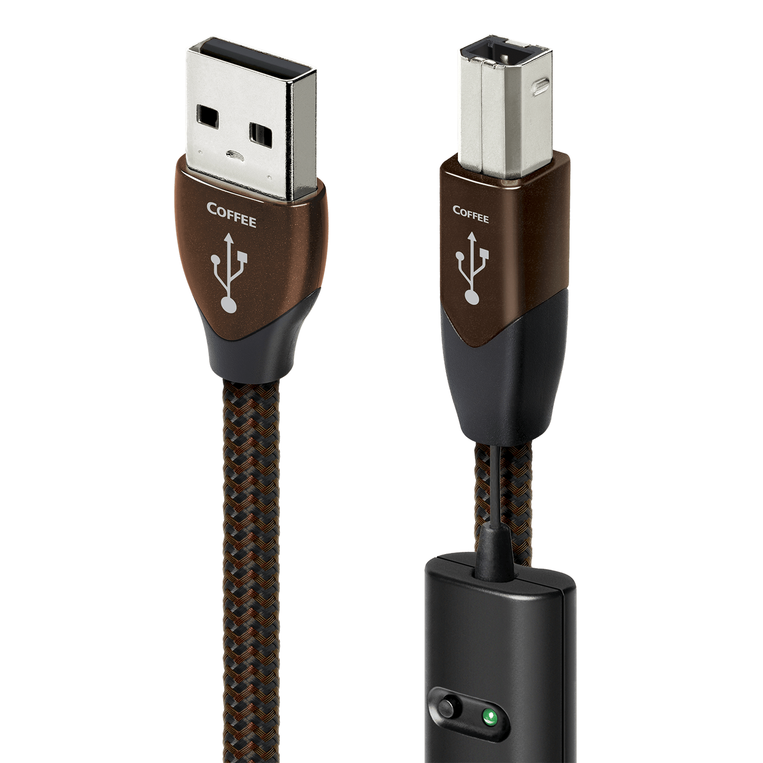 audioquest-coffee-c-ble-usb-a-b-1-5-m-argent-reconditionn image 1