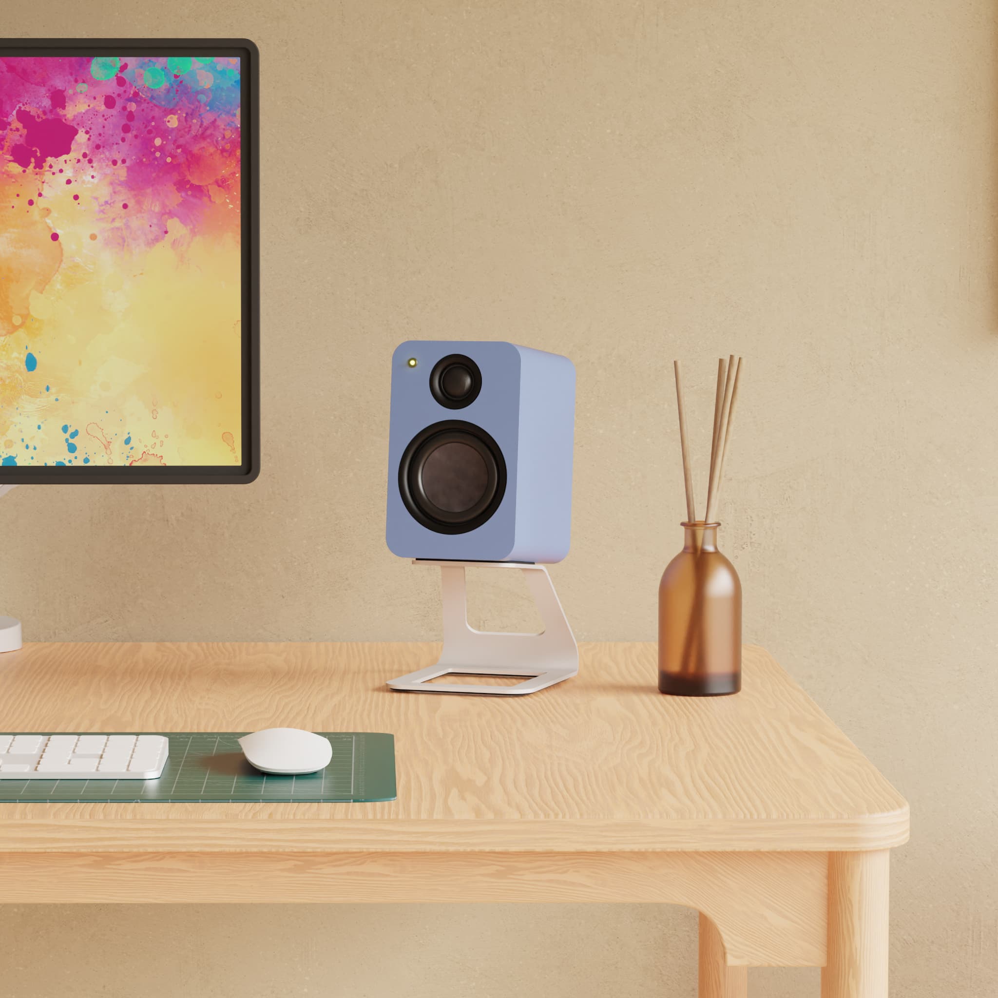 kanto-se2-support-enceinte-bureau-noir-sur-lev-3-8-acier image 8