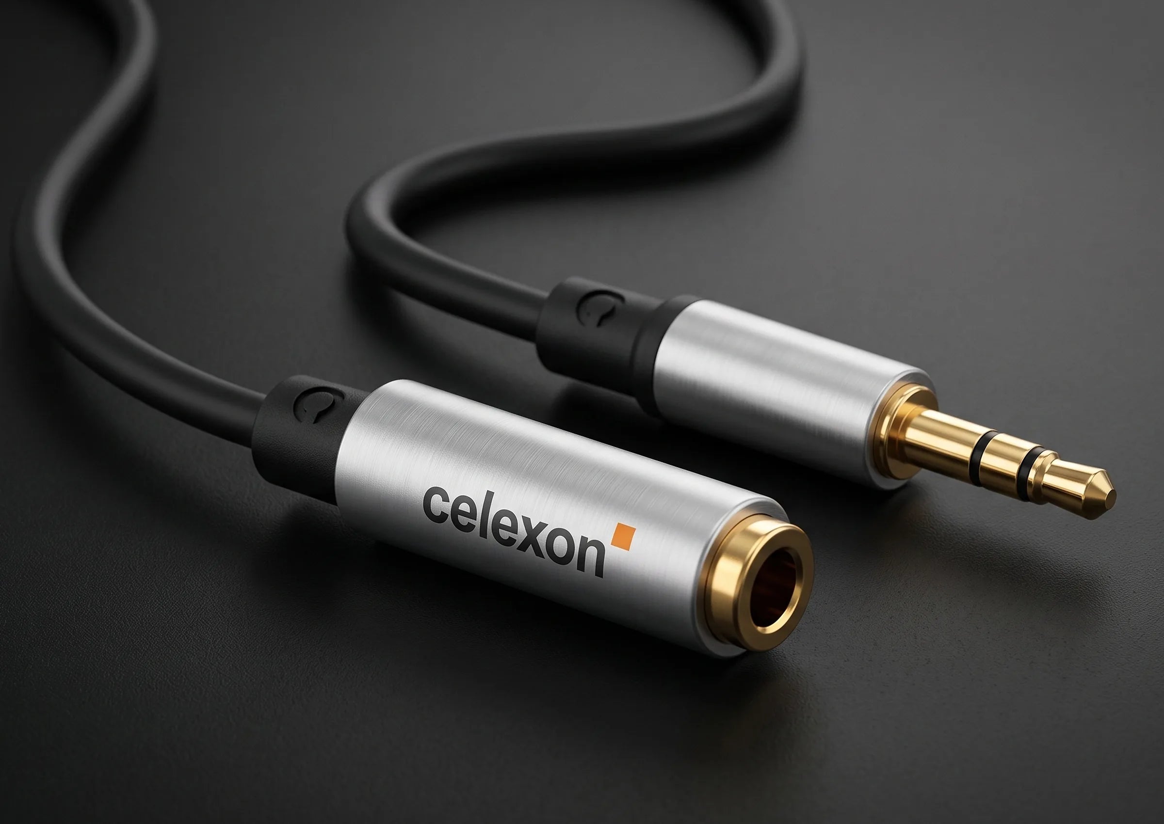 celexon-pro-adaptateur-audio-jack-3-5-vers-6-3-mm-0-25-m image 2