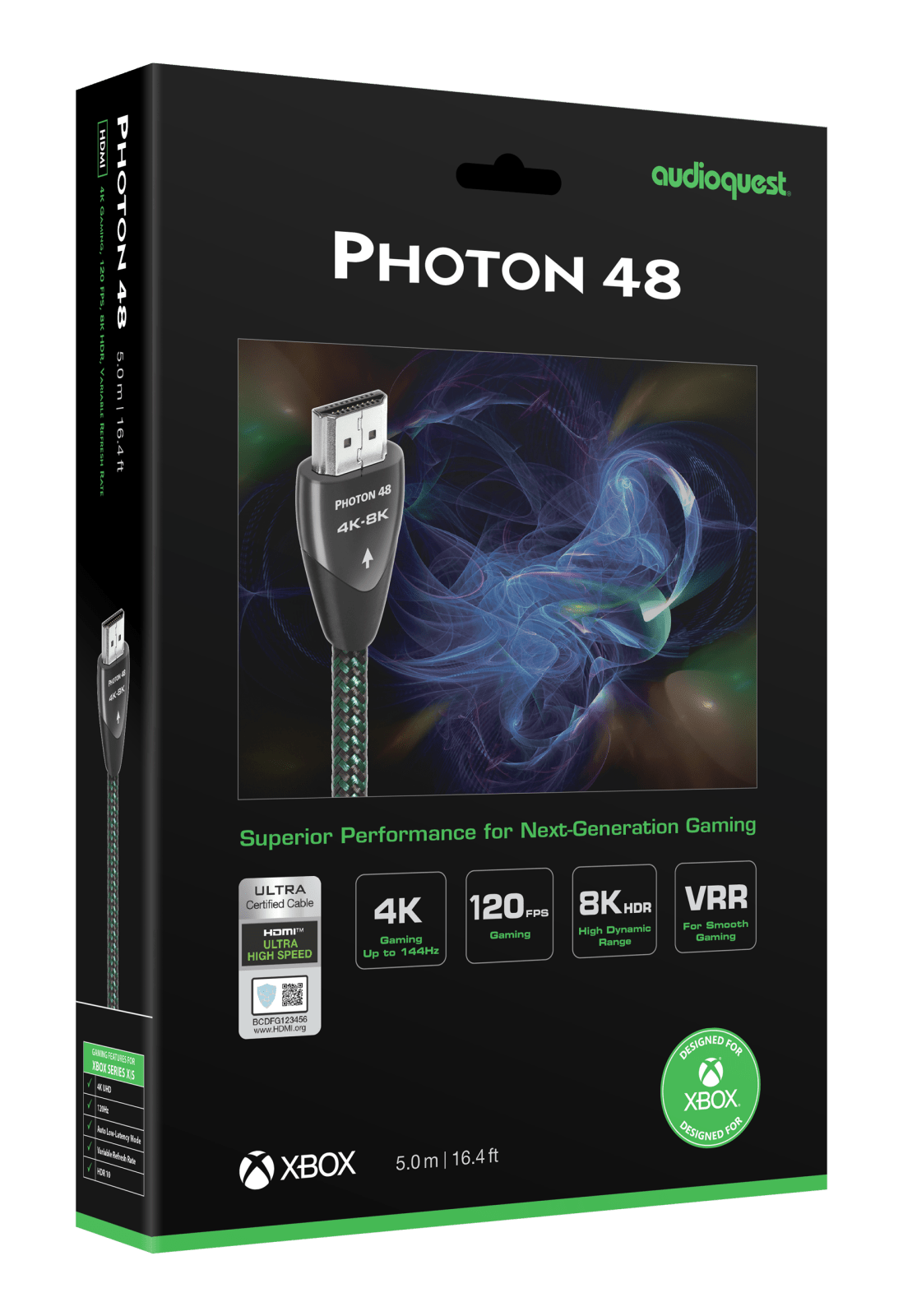 audioquest-photon-48-c-ble-hdmi-1-5-m-48-gbps-4k-120-hz-reconditionn image 2