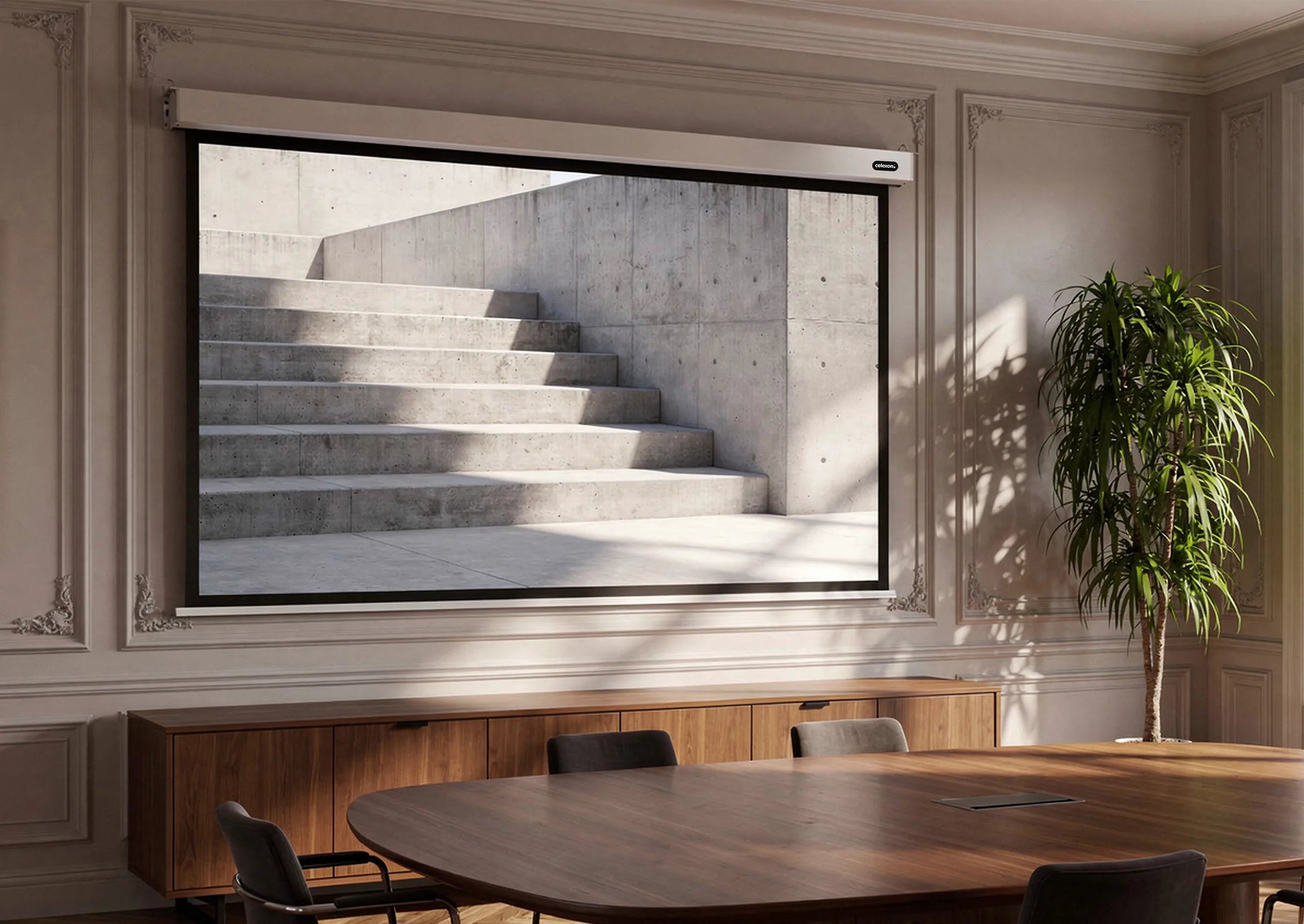 celexon-pro-plus-cran-de-projection-motoris-280x175cm-16-10-gain-1-2 image 2