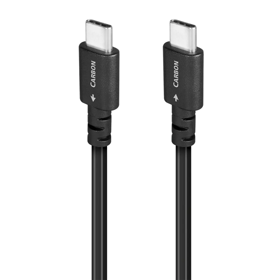 audioquest-carbon-usb-c-vers-c-reconditionn-0-75-m-argent-hi-fi image 1