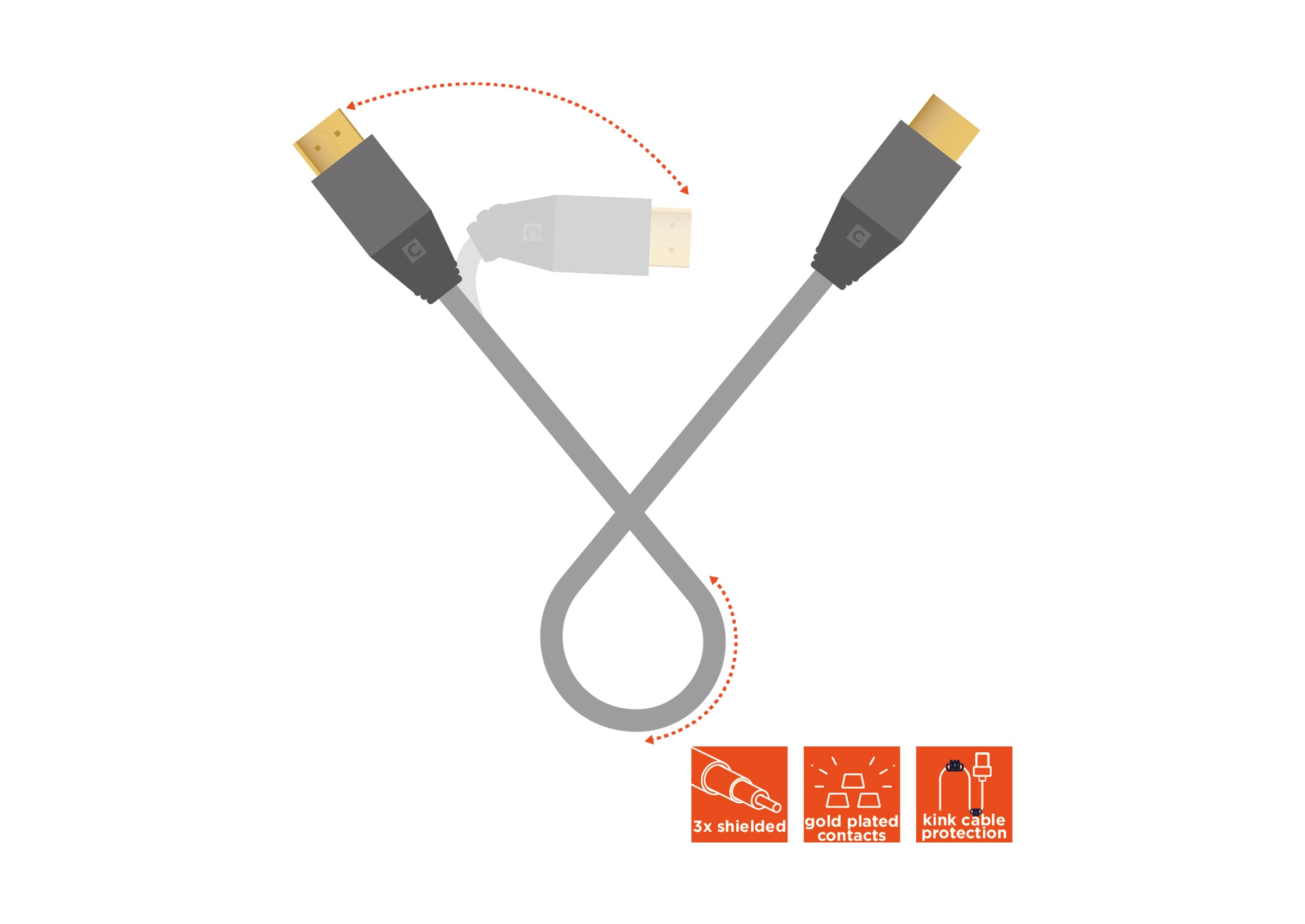 celexon-pro-c-ble-displayport-vers-hdmi-4k-3-m-tres-unidirectionnel image 6