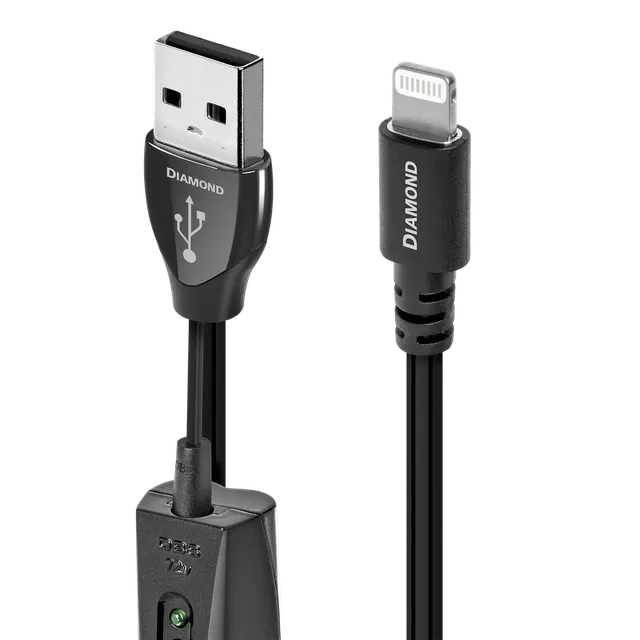 audioquest-diamond-c-ble-usb-a-lightning-0-75-m-argent-pss image 1