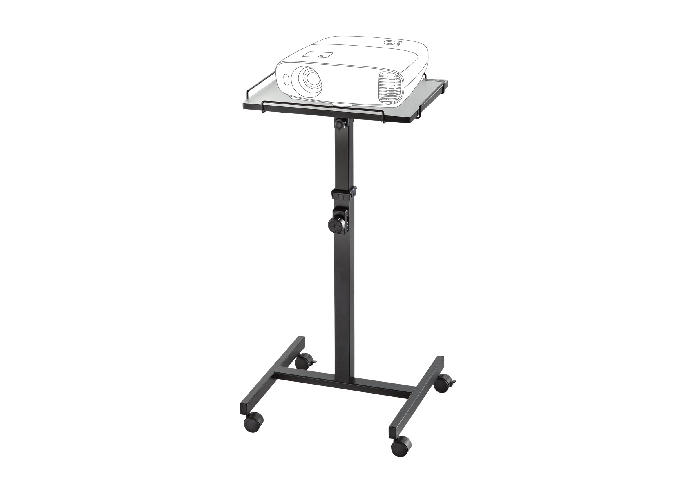 celexon-pt2000-table-mobile-pr-sentation-projecteur-1-plateau-noir image 2