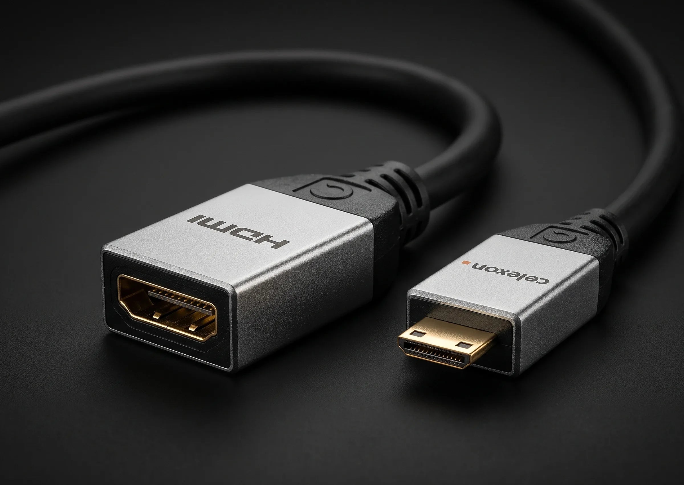 celexon-pro-adaptateur-mini-hdmi-vers-hdmi-0-25-m-4k image 2