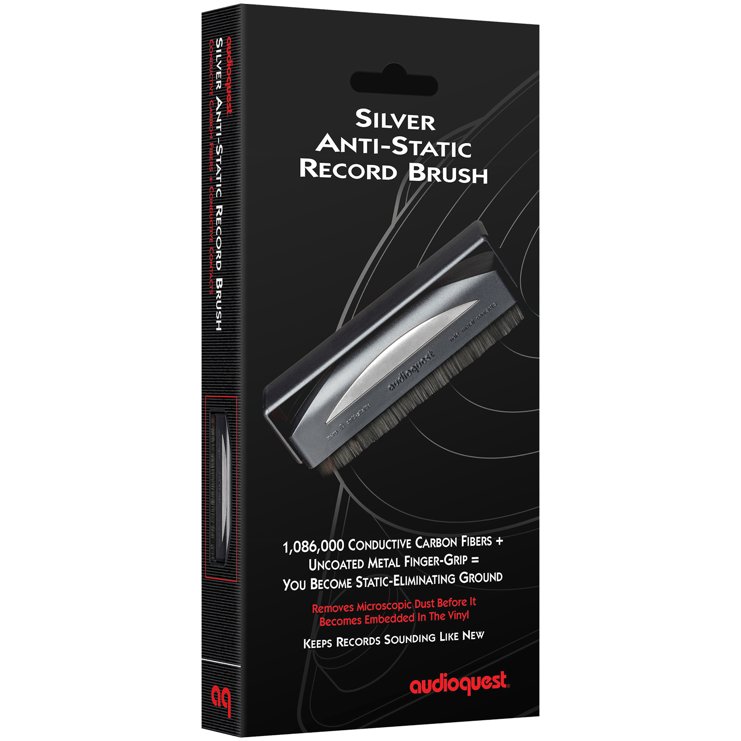 audioquest-brosse-antistatique-argent-e-disques-vinyles-carbone image 2