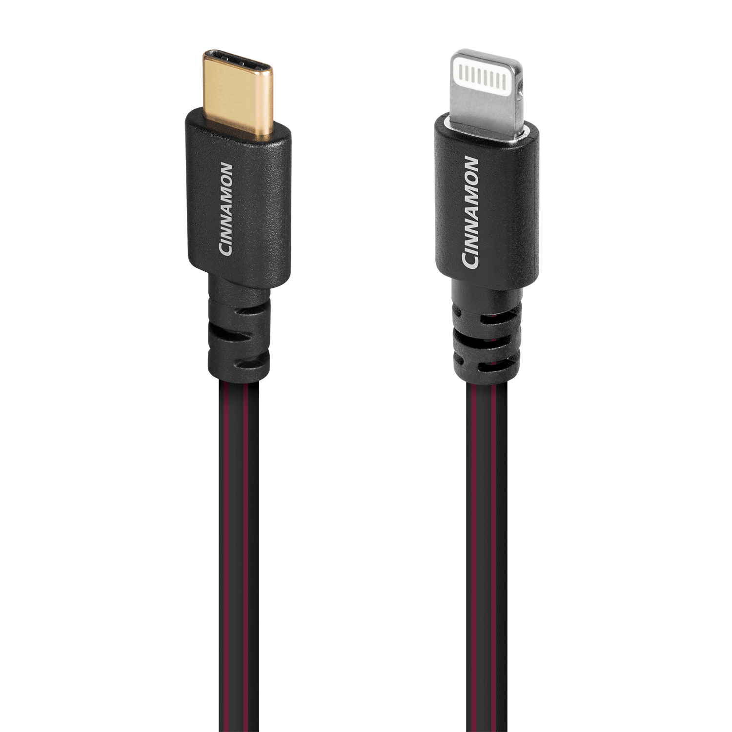audioquest-cinnamon-c-ble-usb-c-lightning-0-75-m-argent image 1