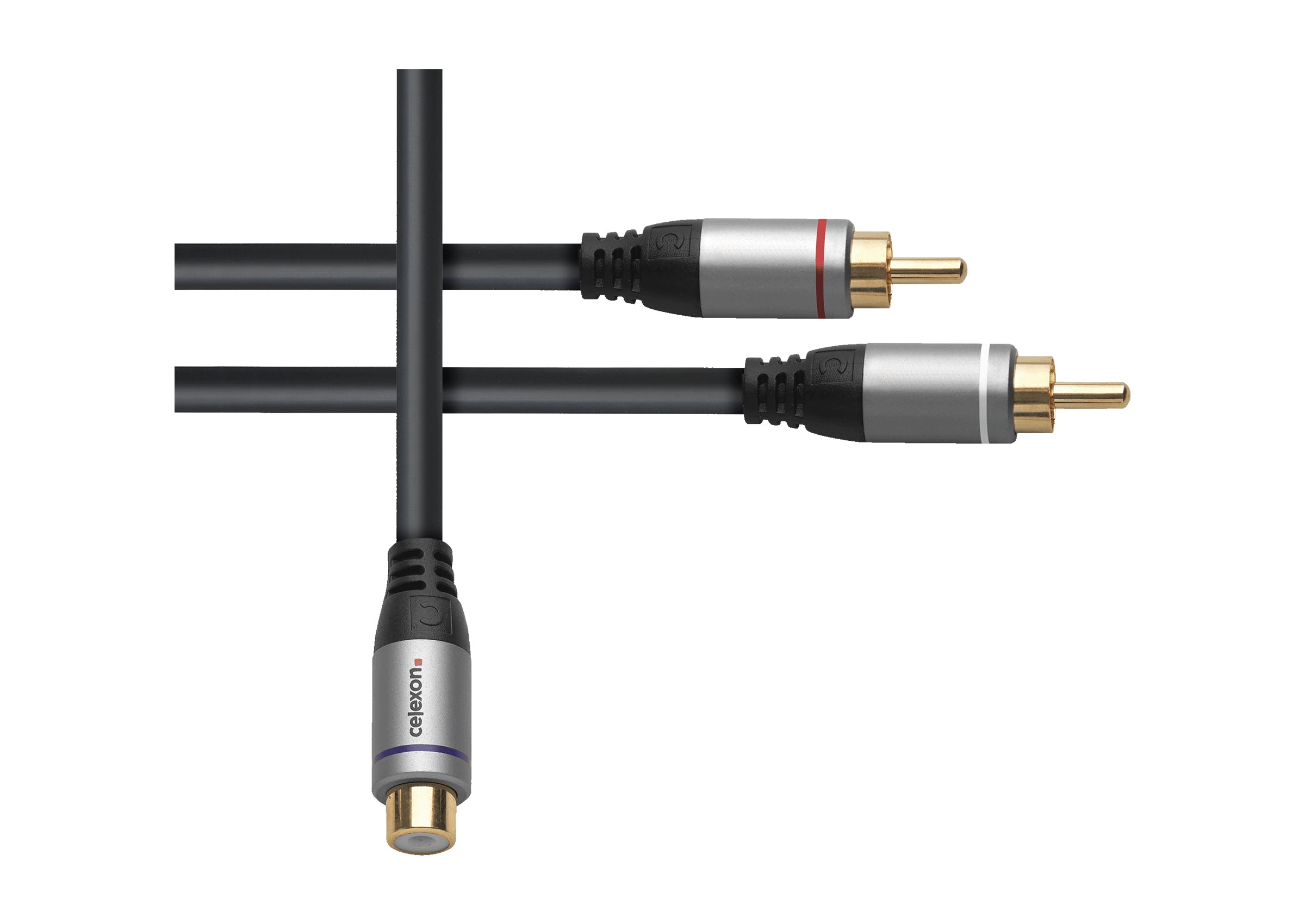 celexon-pro-adaptateur-audio-2x-rca-vers-rca-0-25-m image 3