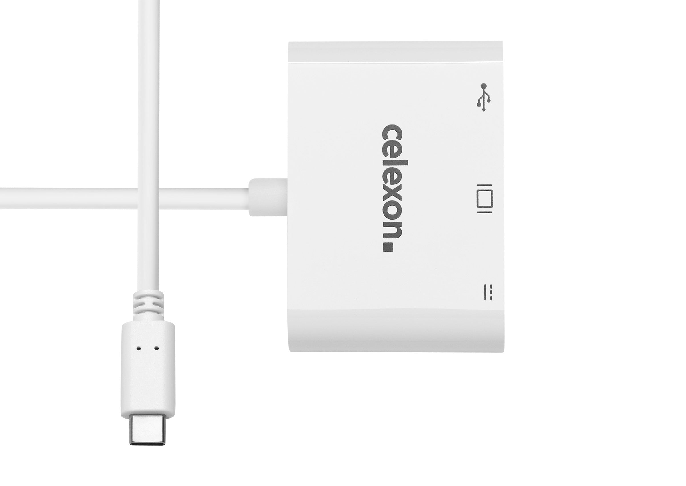 celexon-adaptateur-multiport-usb-c-vers-hdmi-blanc-4k image 3