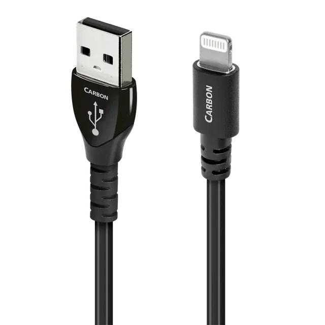 audioquest-carbon-usb-a-vers-lightning-c-ble-usb-0-75-m image 1