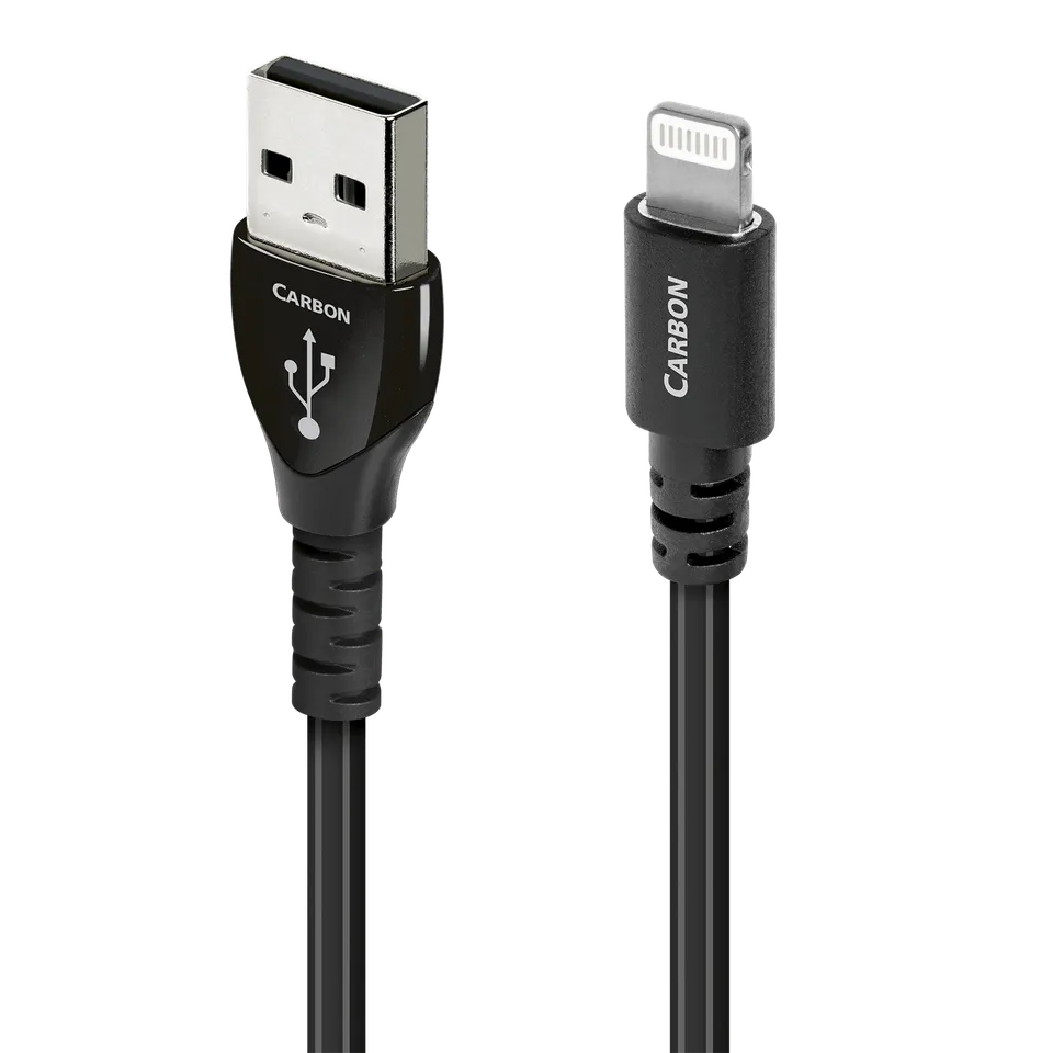 audioquest-carbon-usb-a-vers-lightning-c-ble-usb-0-75-m image 1