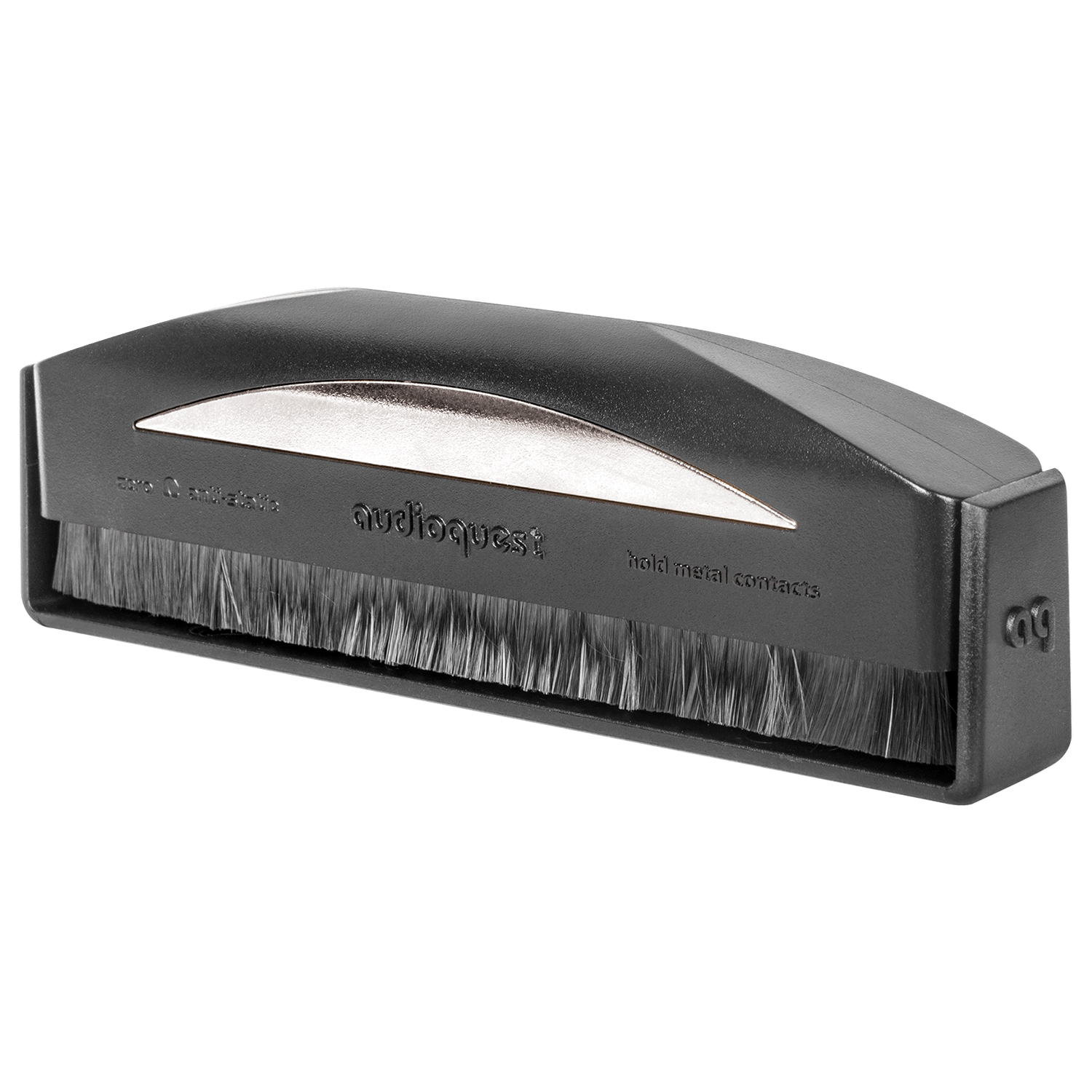 audioquest-brosse-antistatique-argent-e-disques-vinyles-carbone image 1