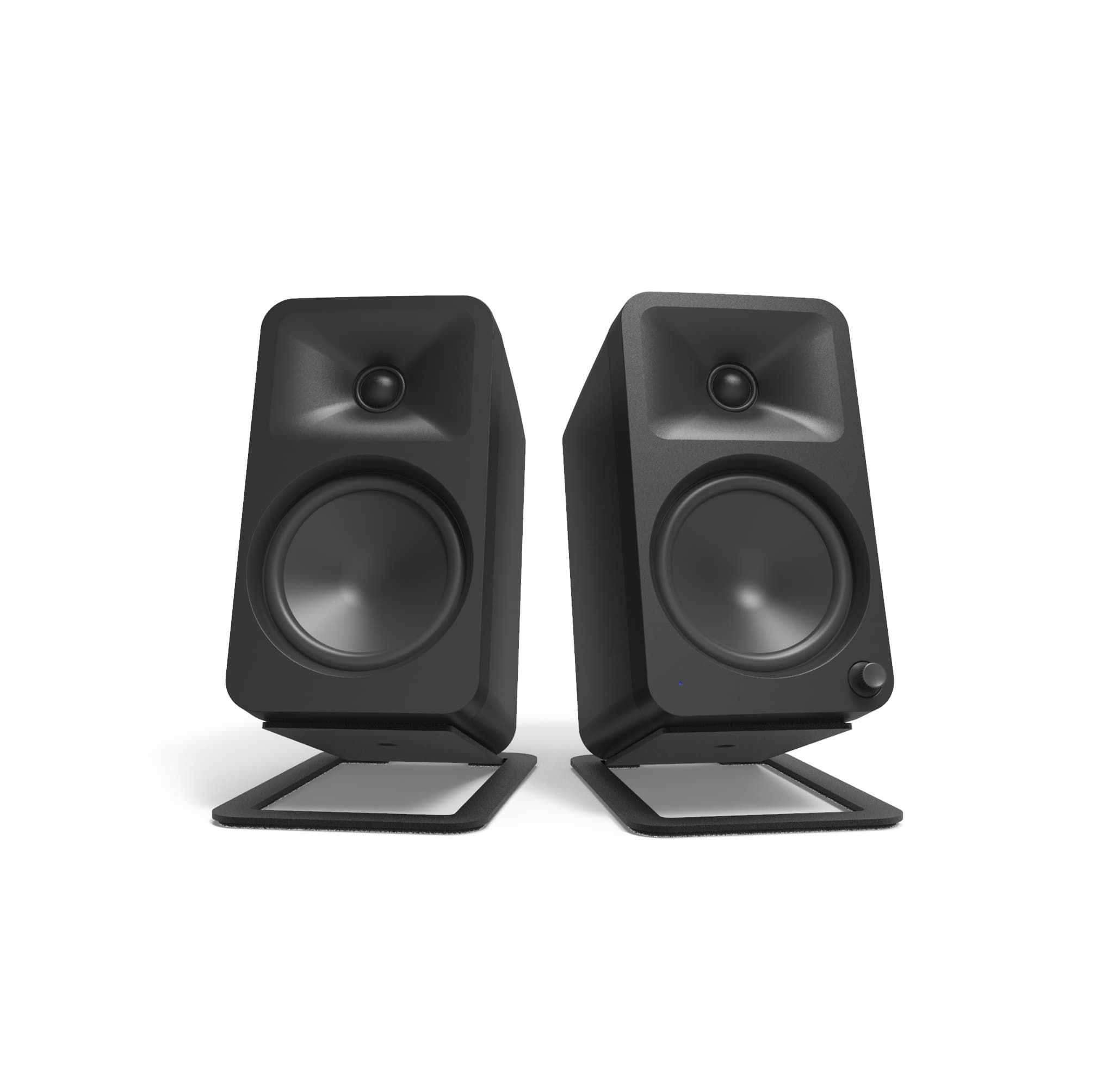 kanto-s4-support-enceinte-bureau-noir-inclin-acier image 3