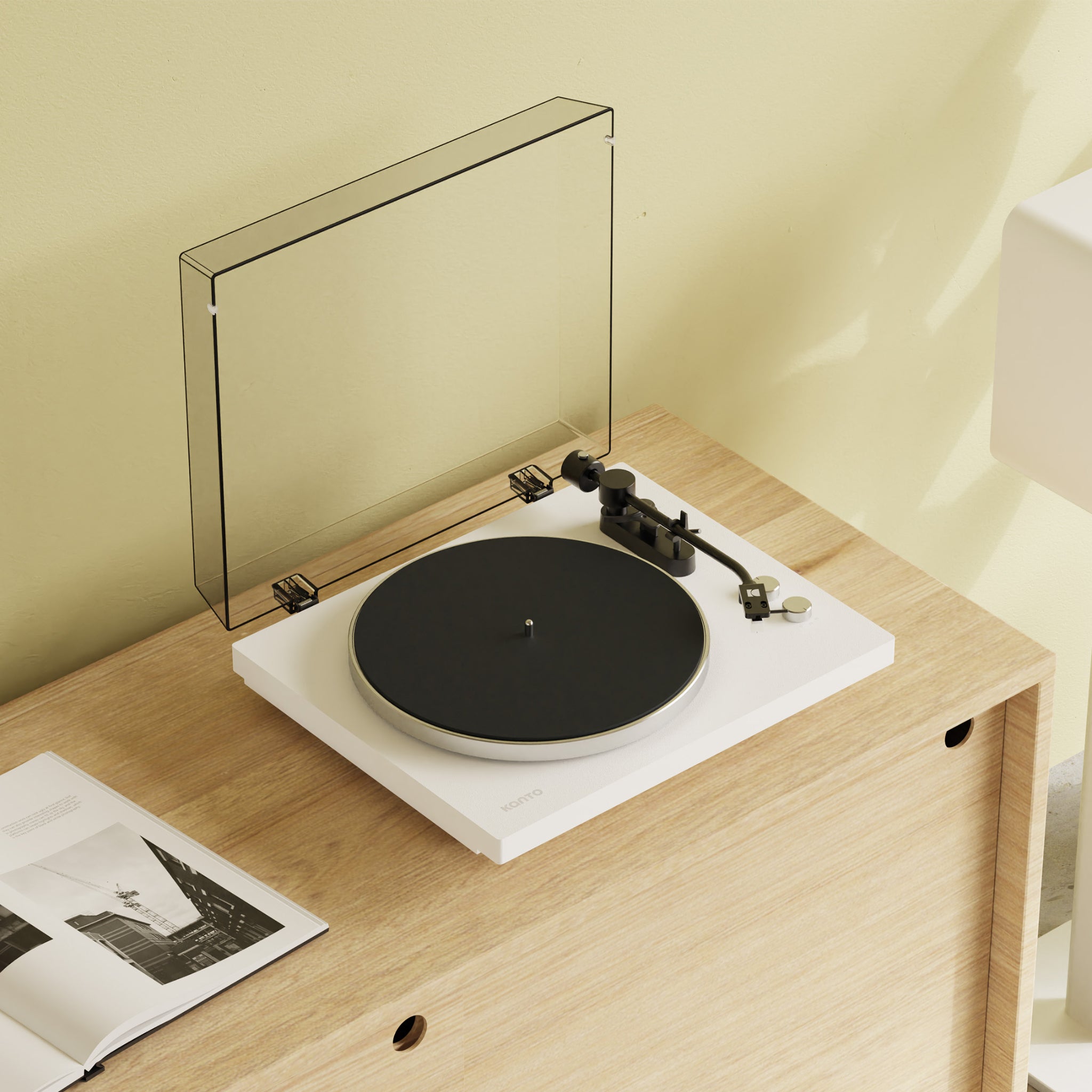 kanto-obi3-platine-vinyle-blanc-bluetooth image 2