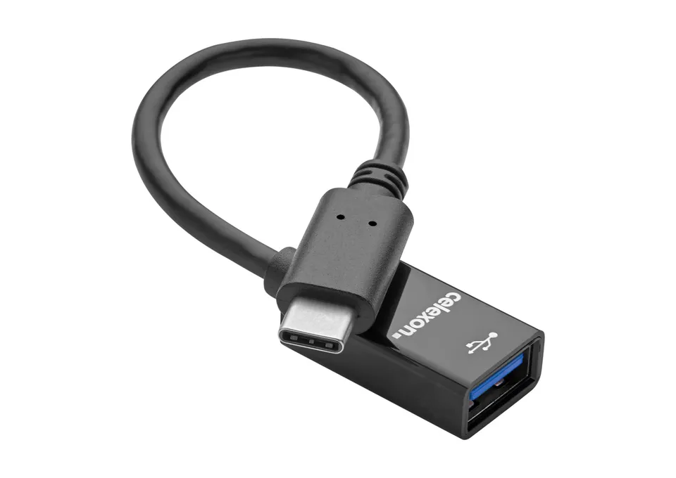 celexon-adaptateur-usb-c-vers-usb-a-noir-5-gbps-0-1-m image 1
