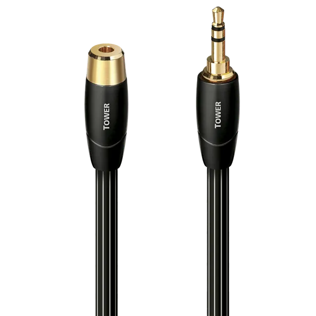 audioquest-tower-c-ble-jack-3-5-mm-3-m-cuivre-lgc image 1