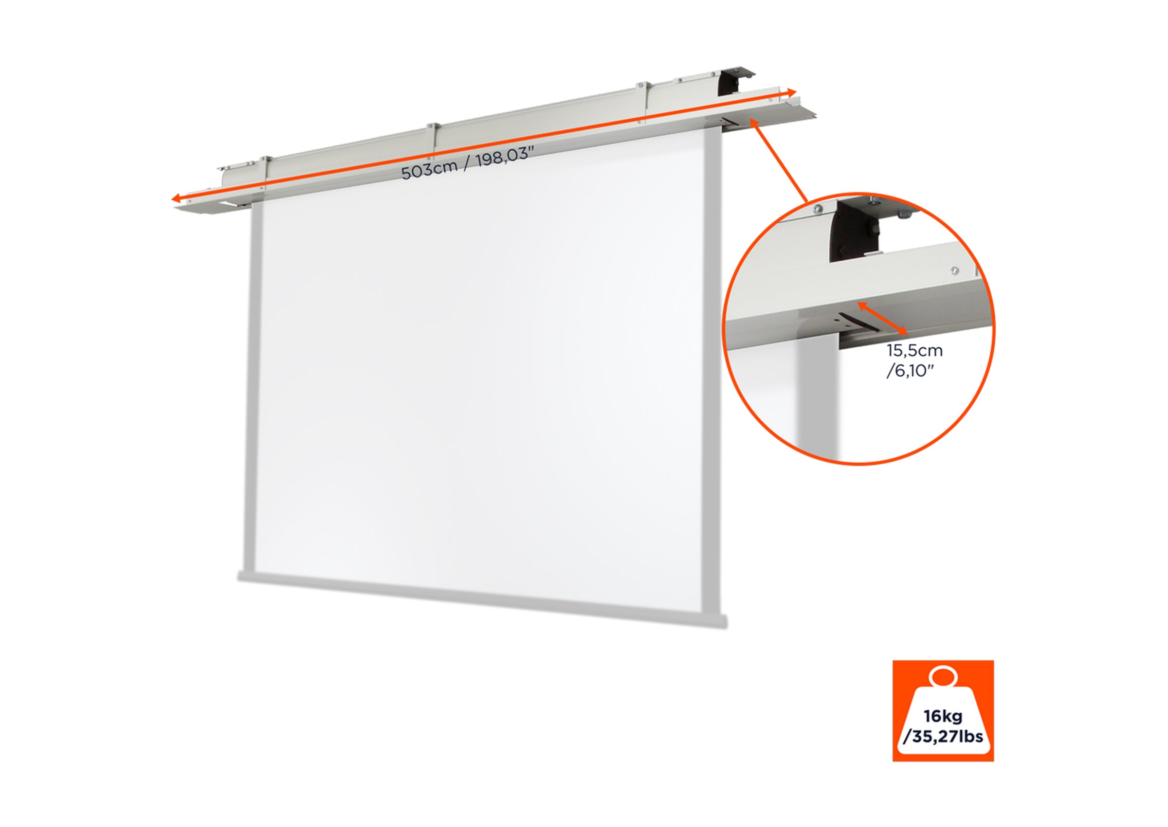 celexon-expert-xl-kit-montage-plafond-cran-400-cm image 7