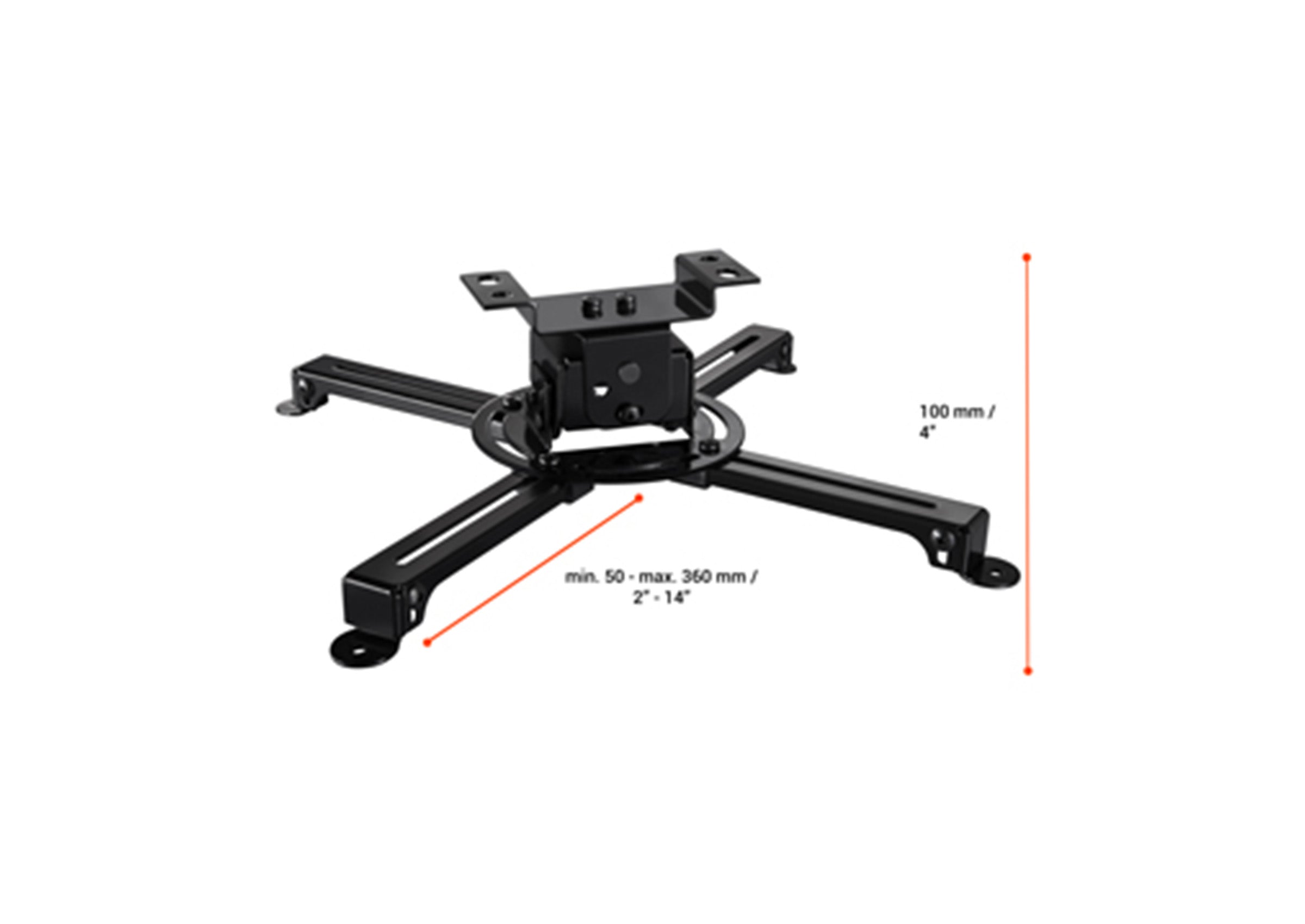 celexon-multicel-pro-support-plafond-vid-oprojecteur-30-40cm-noir image 8
