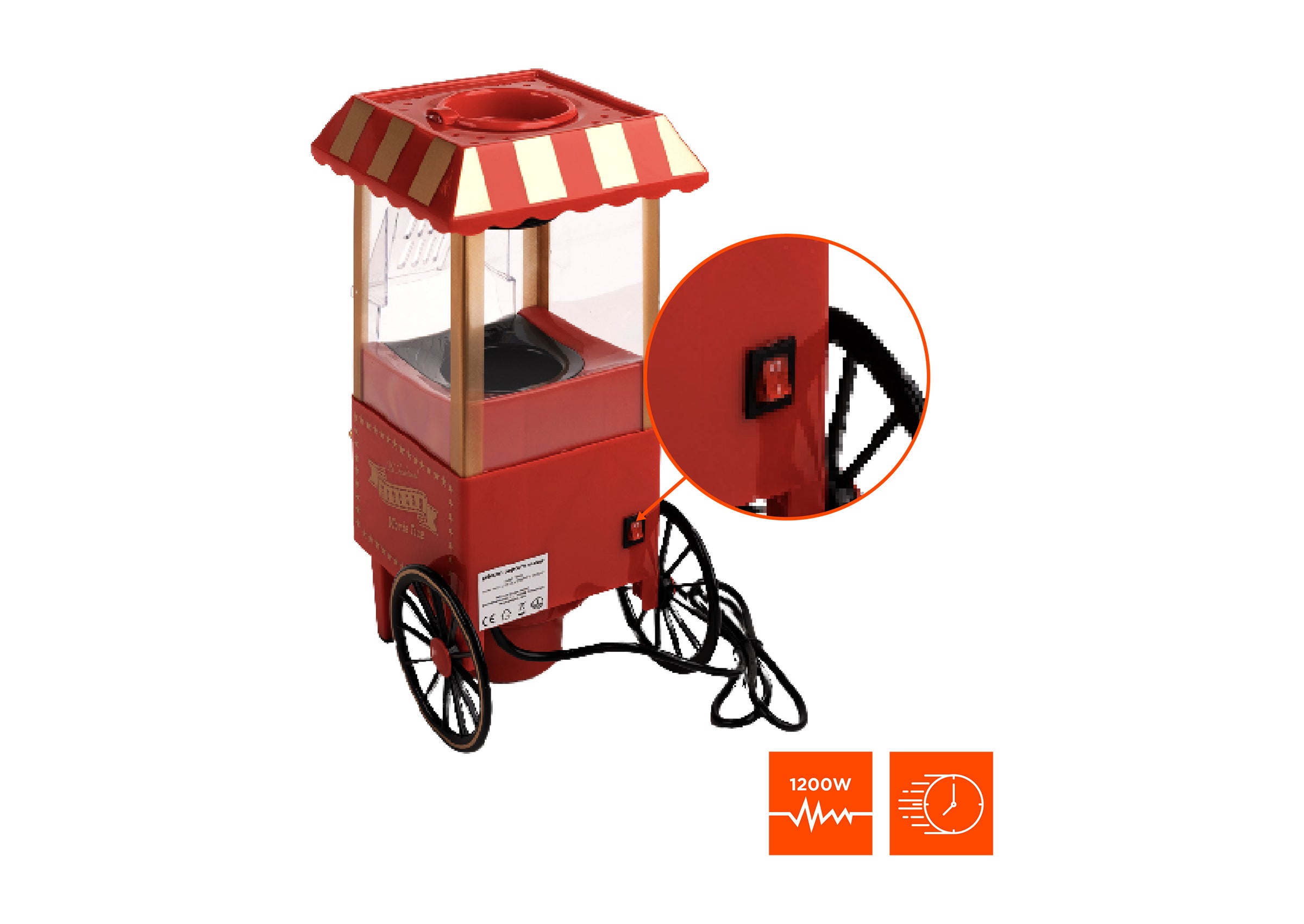 celexon-cinepop-cp500-machine-popcorn-air-chaud-50-g image 7