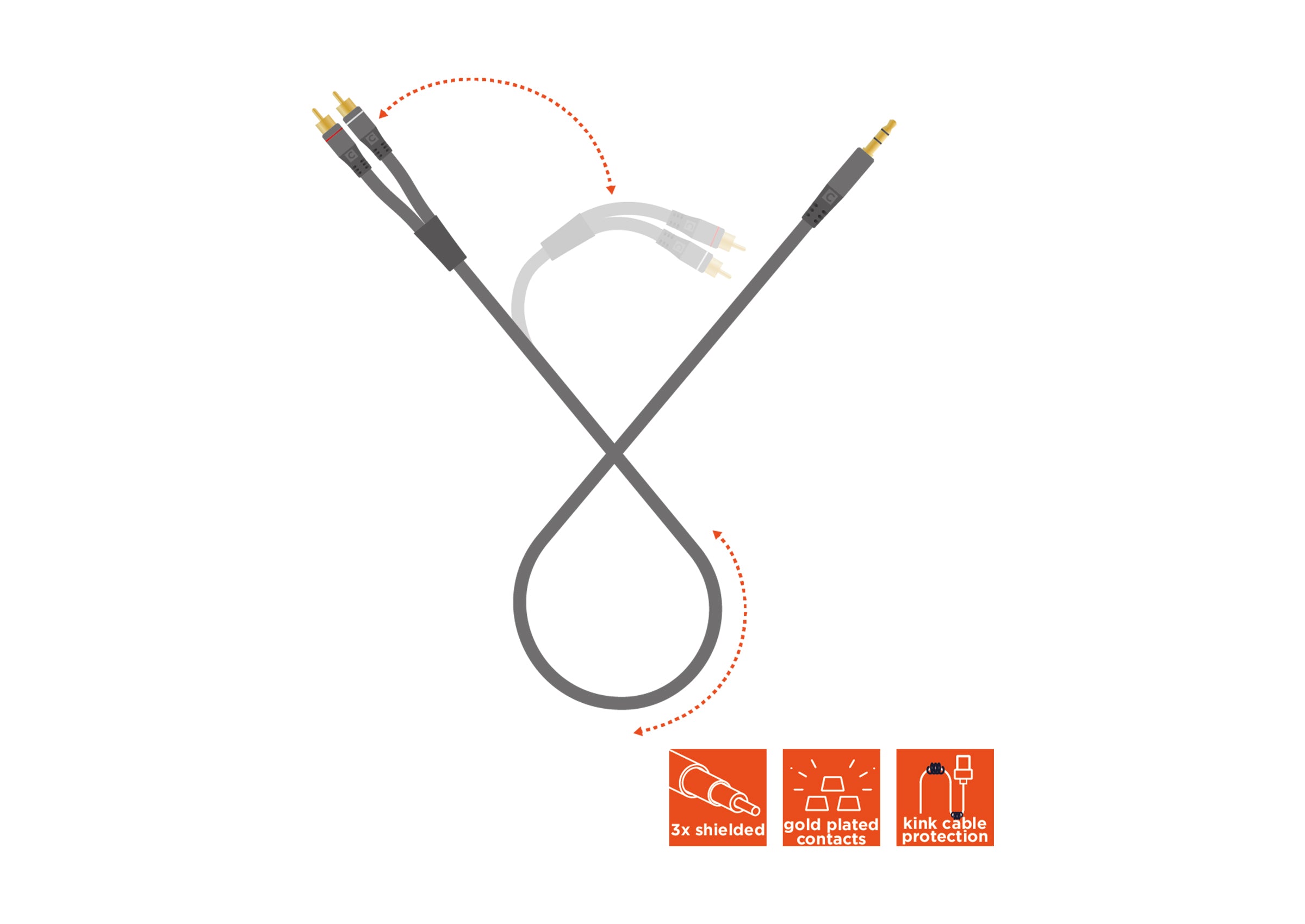 celexon-pro-c-ble-2x-rca-vers-jack-3-5mm-10-m-tres image 7