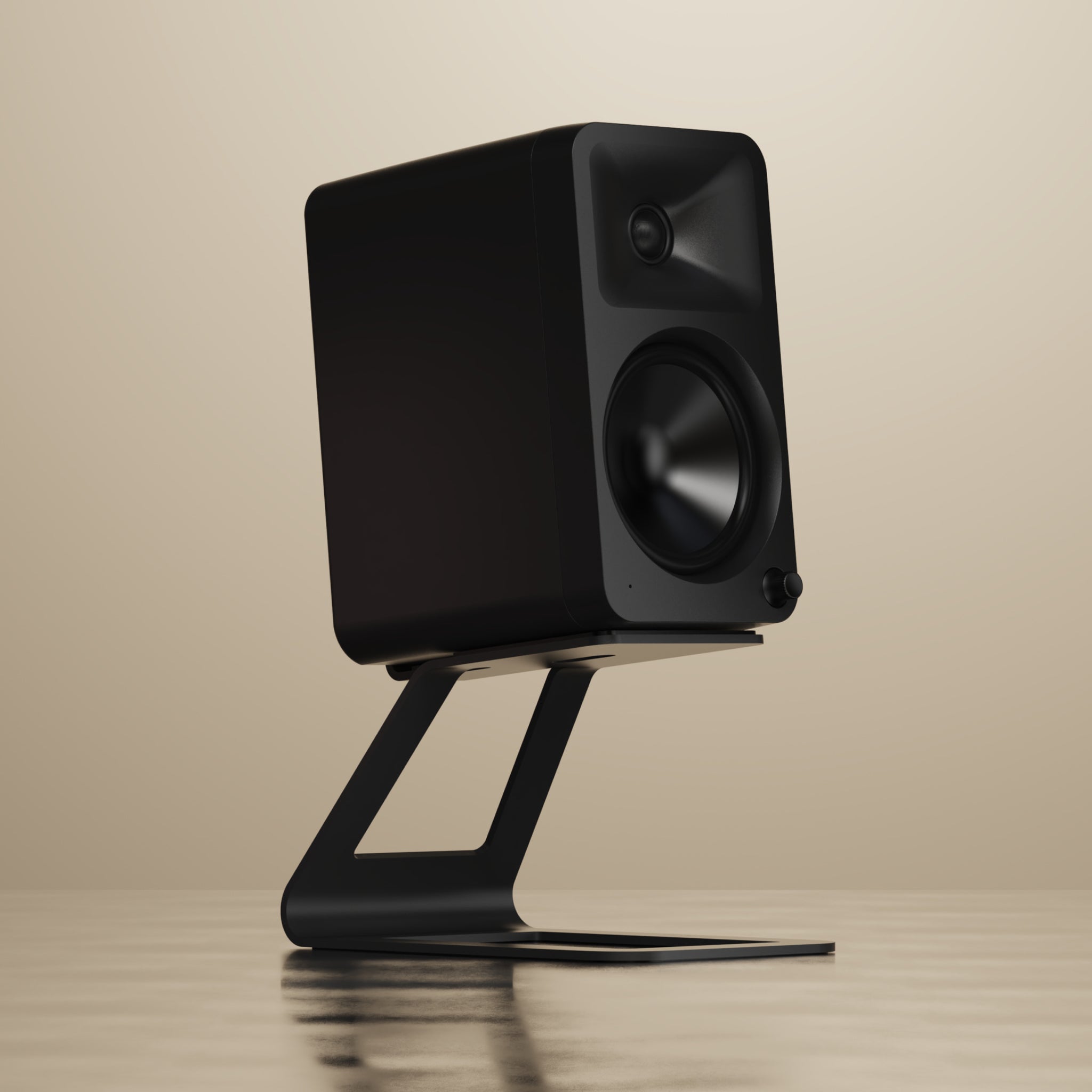 kanto-se4-pied-enceinte-bureau-noir-acier image 6