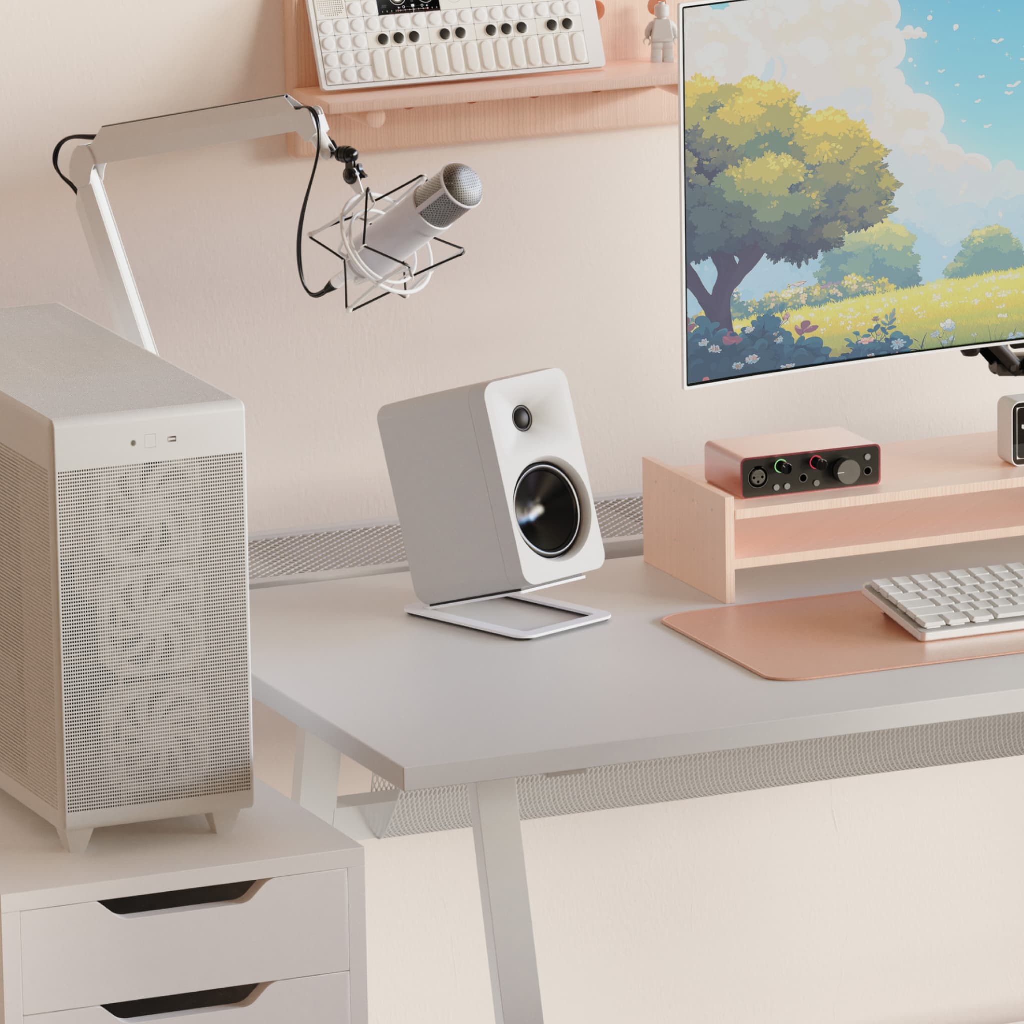 kanto-ora4-enceinte-amplifi-e-blanc-mat-usb-c image 2