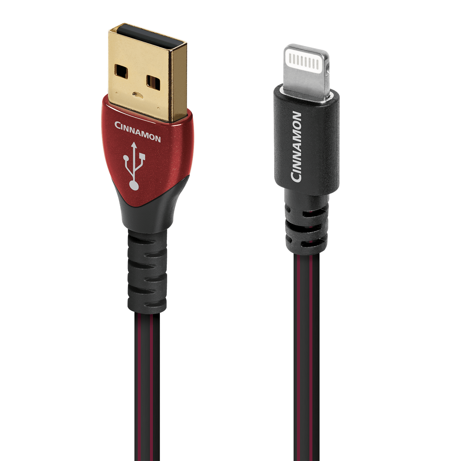 audioquest-cinnamon-c-ble-usb-a-lightning-0-75-m-argent image 1