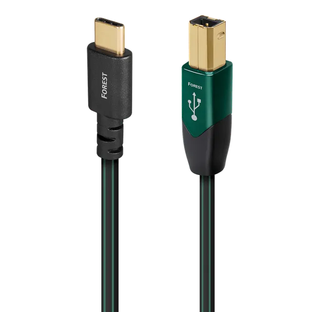audioquest-forest-usb-c-vers-usb-b-c-ble-usb-audio-0-75-m-reconditionn image 1