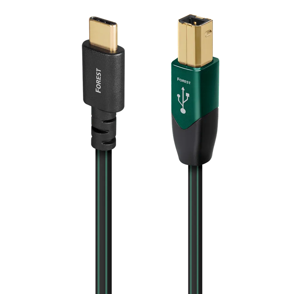 audioquest-forest-usb-c-vers-usb-b-c-ble-usb-audio-0-75-m-reconditionn image 1