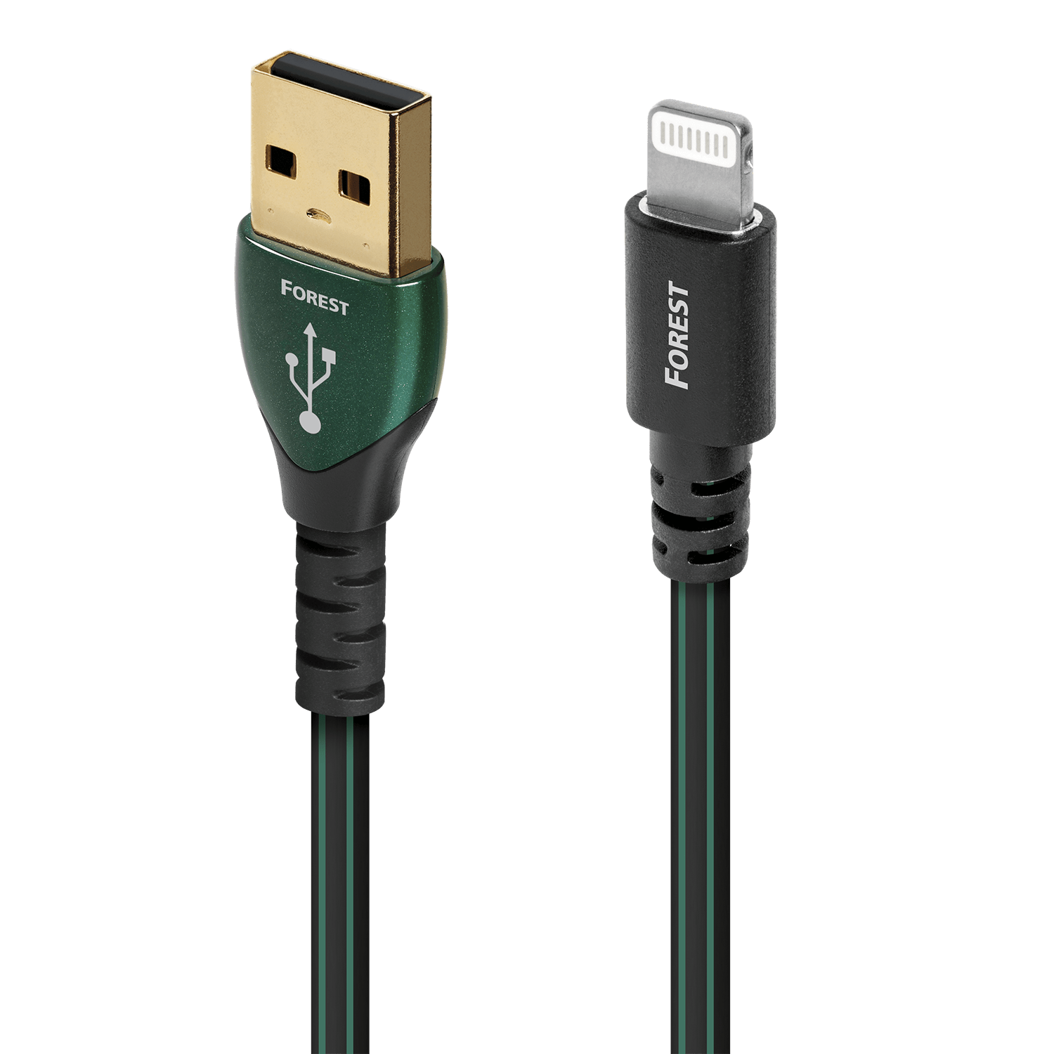 audioquest-forest-c-ble-usb-a-lightning-0-75-m-argent image 1