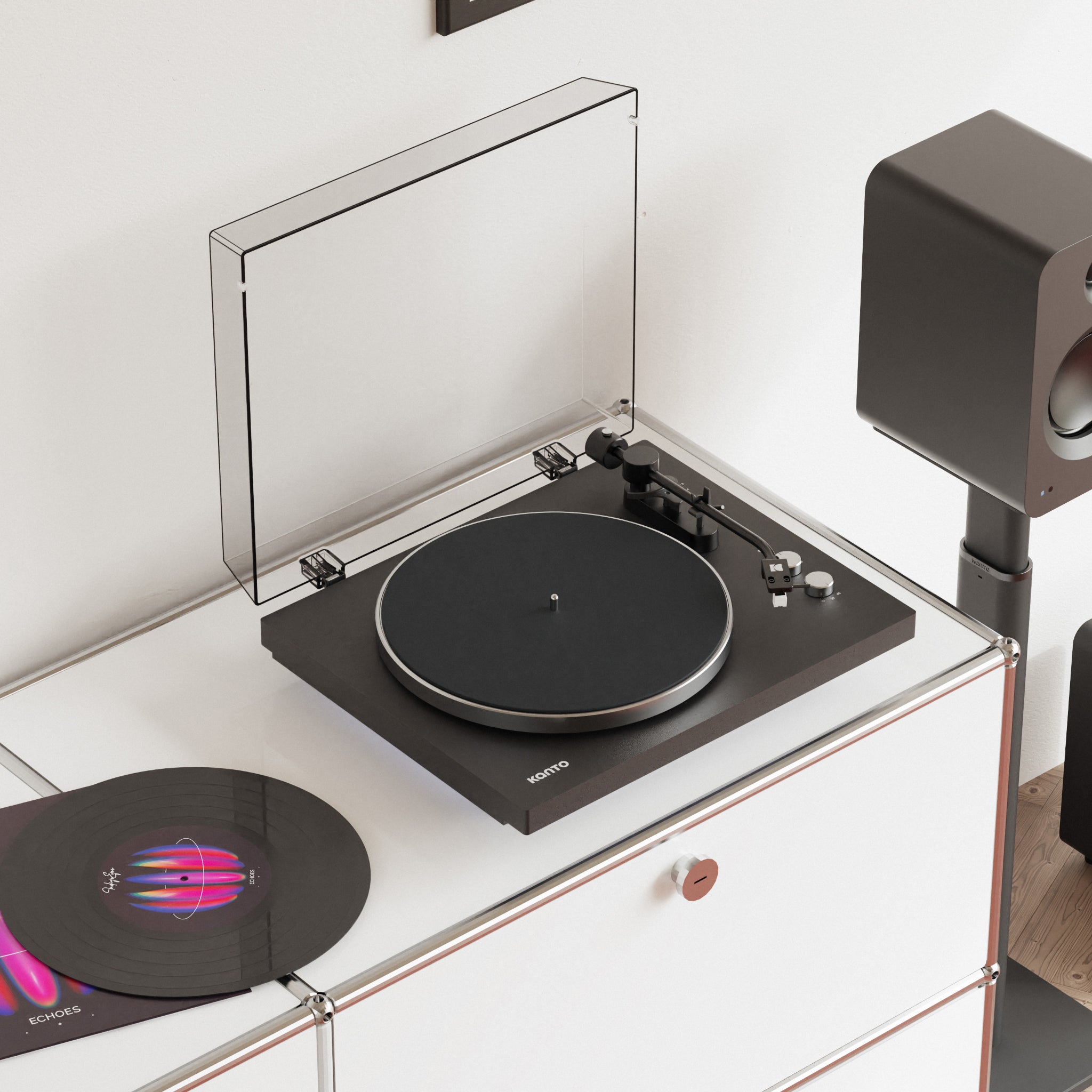kanto-obi3-platine-vinyle-blanc-bluetooth image 8