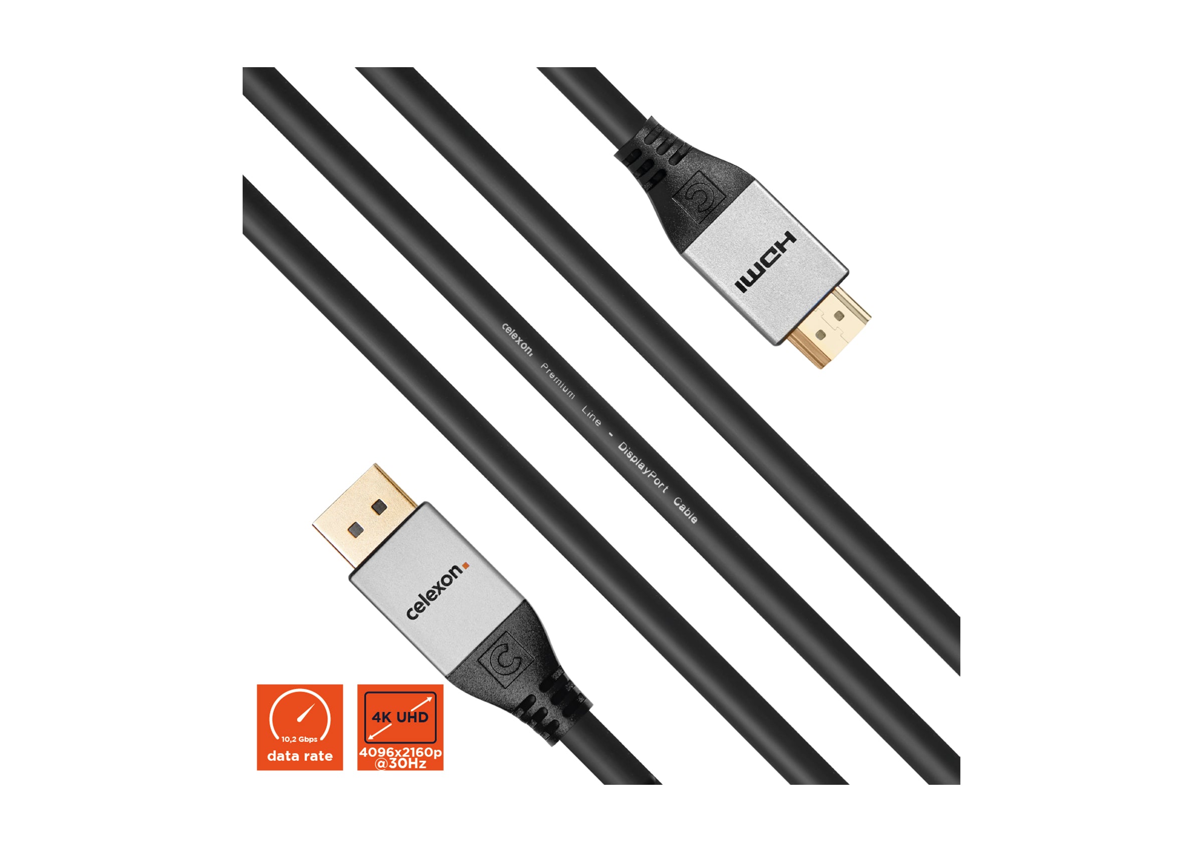 celexon-pro-c-ble-displayport-vers-hdmi-4k-3-m-tres-unidirectionnel image 5