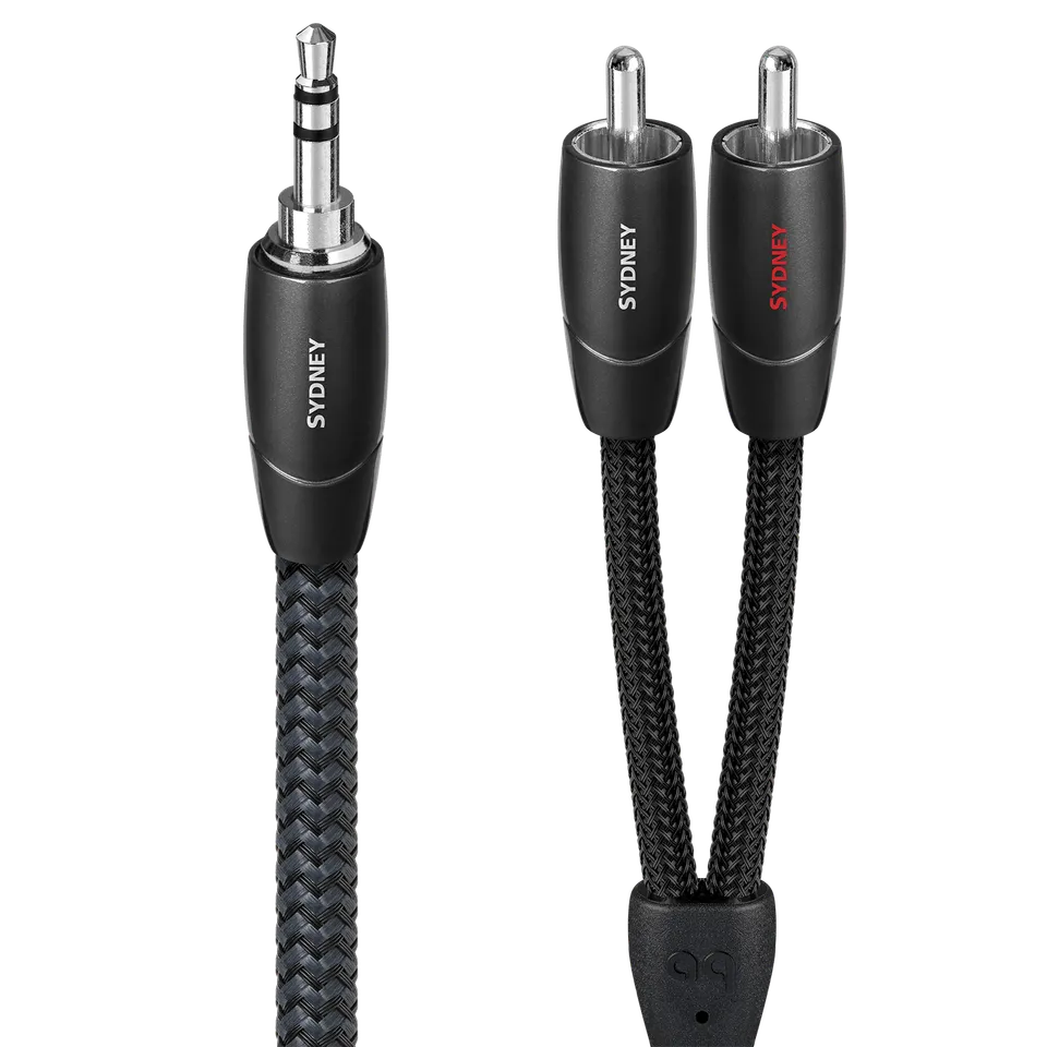audioquest-sydney-c-ble-jack-3-5mm-vers-rca-1-m-cuivre-psc image 1