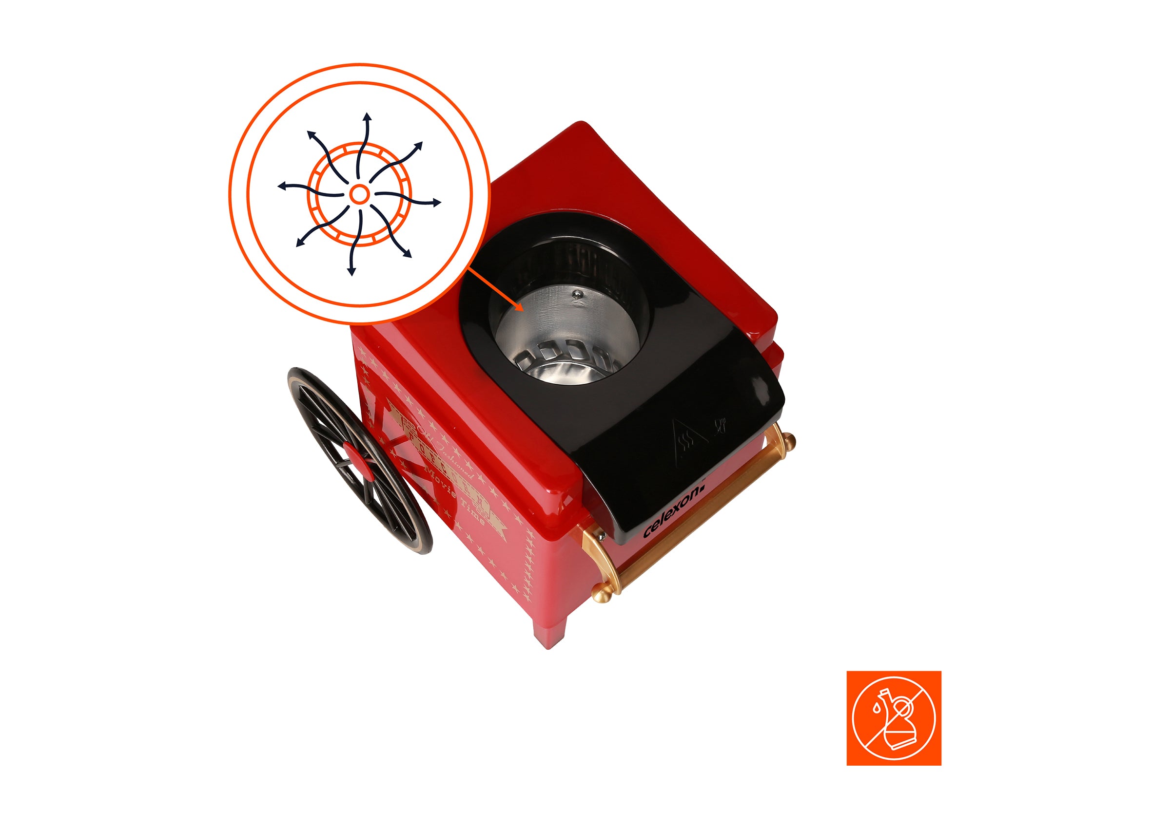celexon-cinepop-cp500-machine-popcorn-air-chaud-50-g image 5