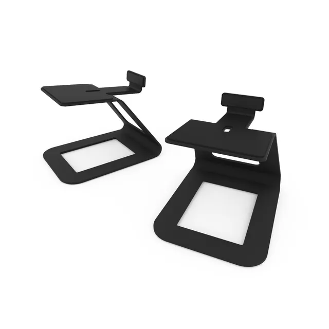 kanto-se6-support-enceinte-bureau-noir-sur-lev-6-9 image 1