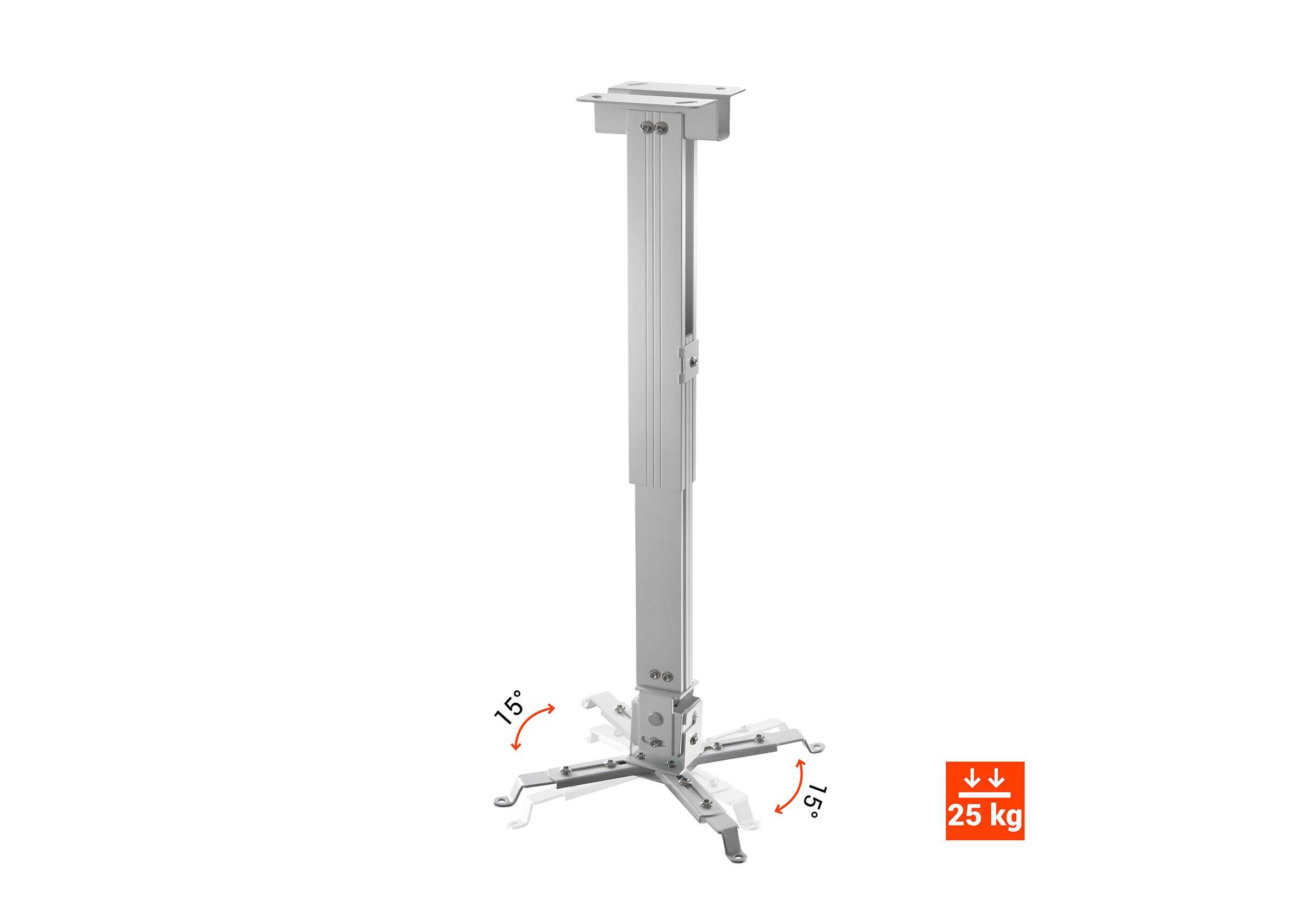 celexon-multicel-support-plafond-projecteur-63-100cm-argent image 7