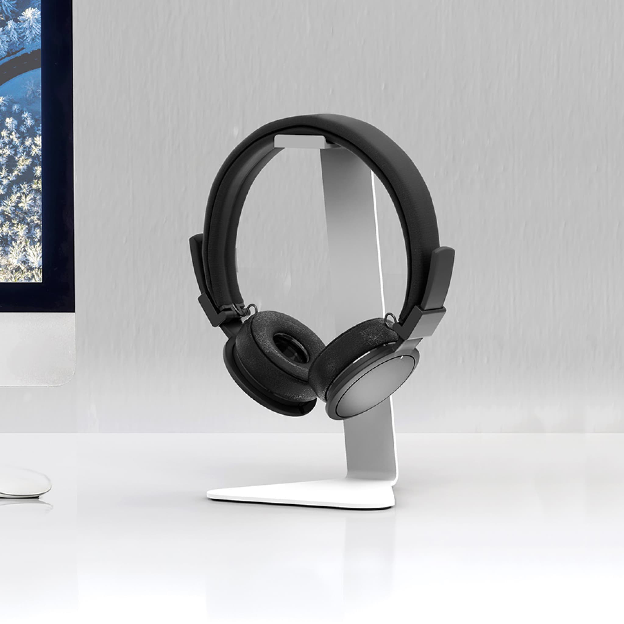 kanto-h1-support-casque-bureau-acier-noir-silicone image 4