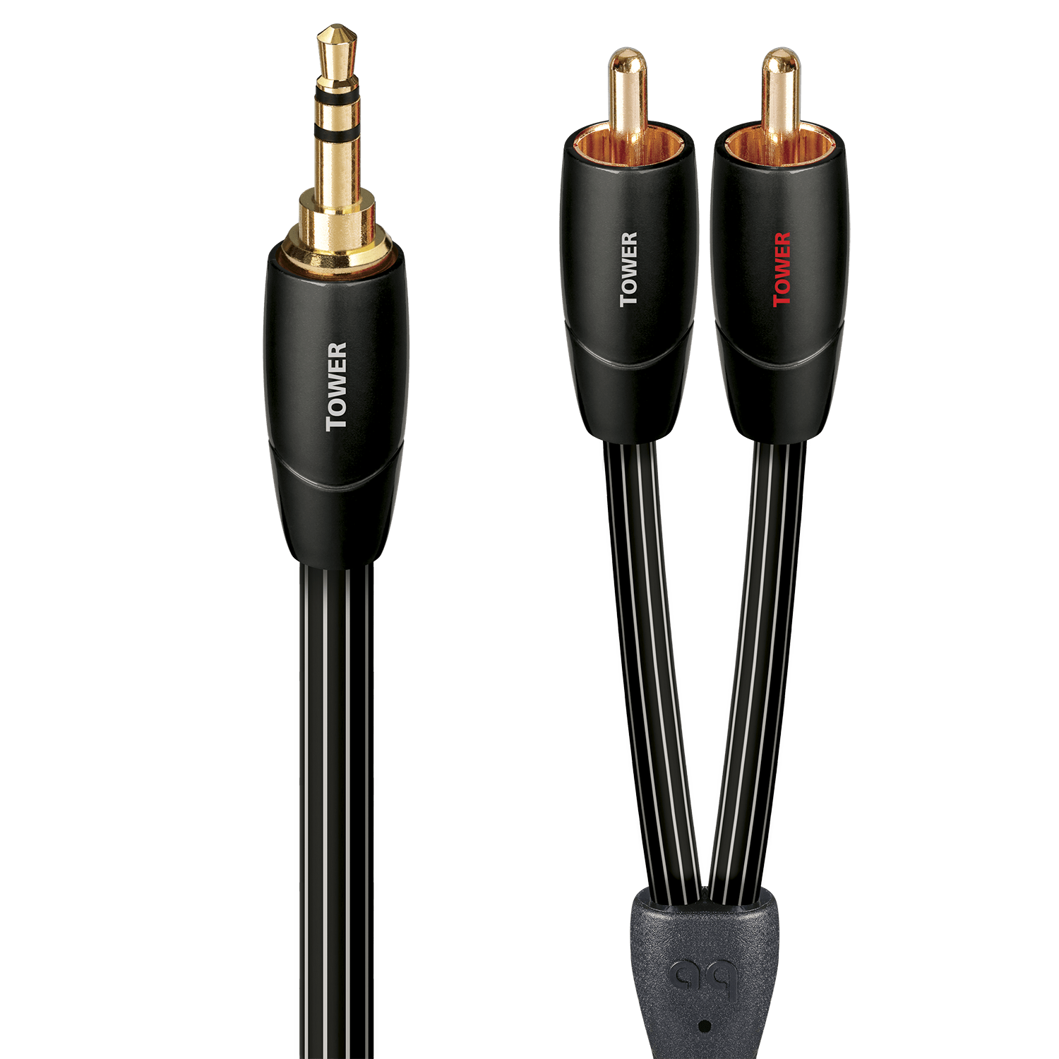 audioquest-tower-c-ble-jack-3-5mm-vers-rca-1-m-cuivre-lgc image 1