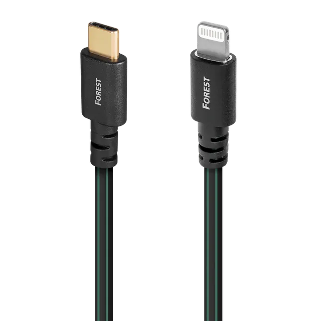 audioquest-forest-usb-c-lightning-c-ble-usb-0-75-m-argent image 1