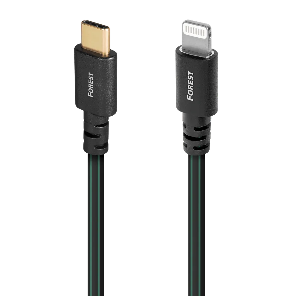 audioquest-forest-usb-c-lightning-c-ble-usb-0-75-m-argent image 1