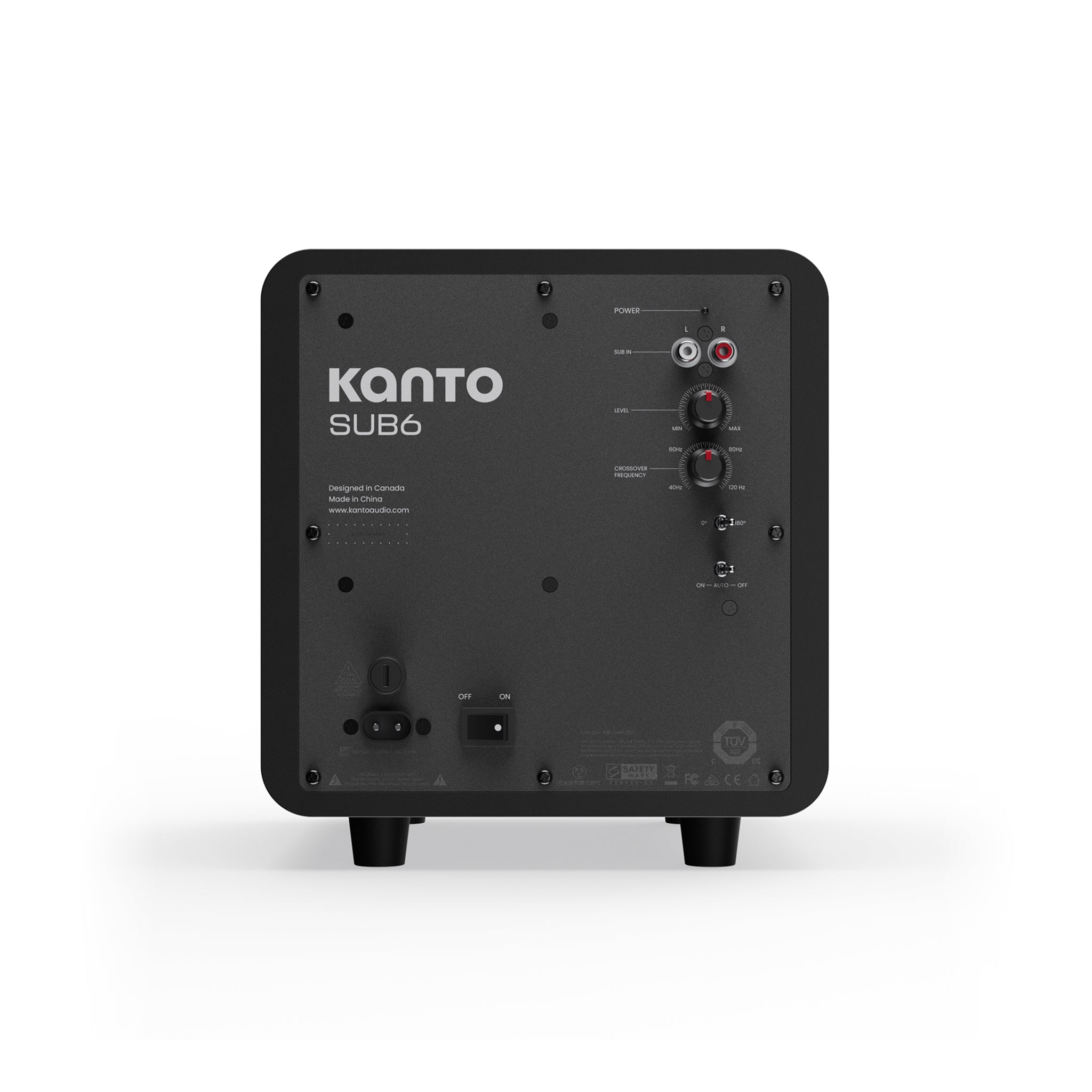 kanto-sub6-caisson-de-basses-compact-blanc-mat-salon image 8