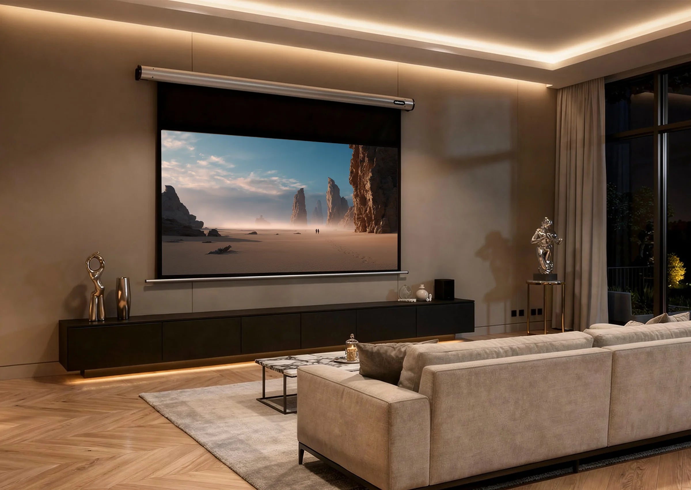 celexon-homecinema-cran-projection-motoris-100-16-9 image 2