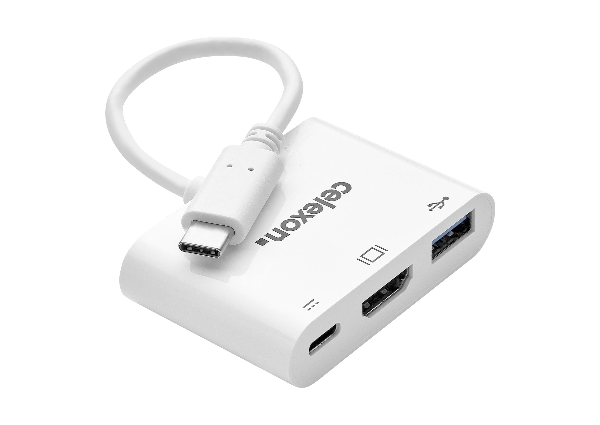 celexon-adaptateur-multiport-usb-c-vers-hdmi-blanc-4k image 1