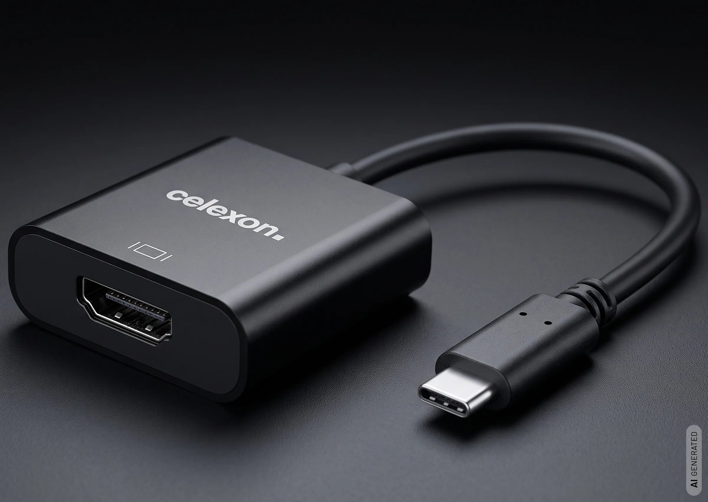 celexon-adaptateur-usb-c-vers-hdmi-noir-4k-0-1-m image 2